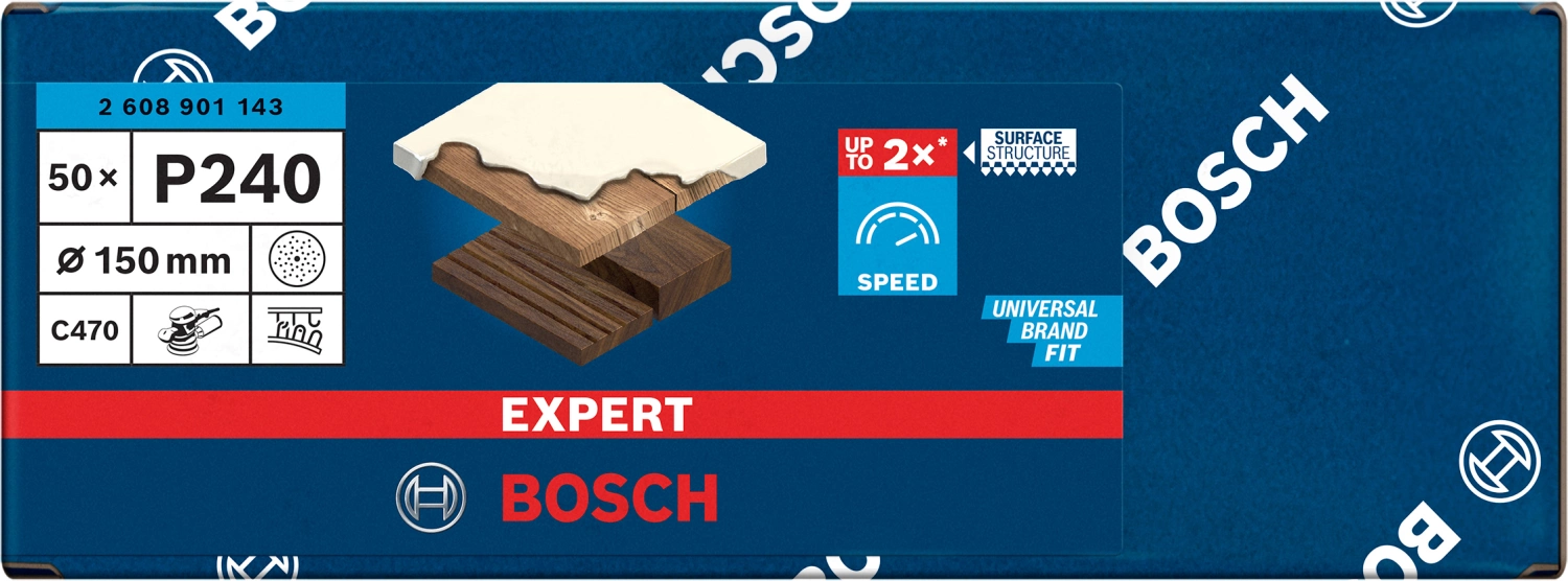 Bosch 2608901143 Disque abrasif ponceuse excentrique-image