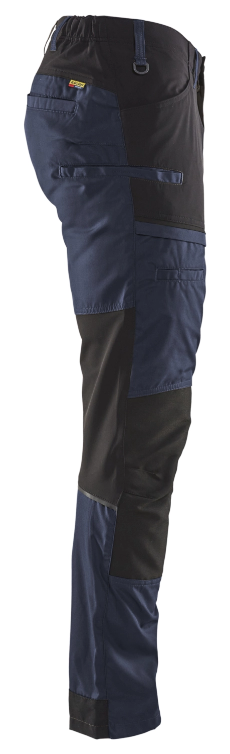 Blåkläder 1456 Service werkbroek met stretch - donker marineblauw/zwart - 48 (M)-image