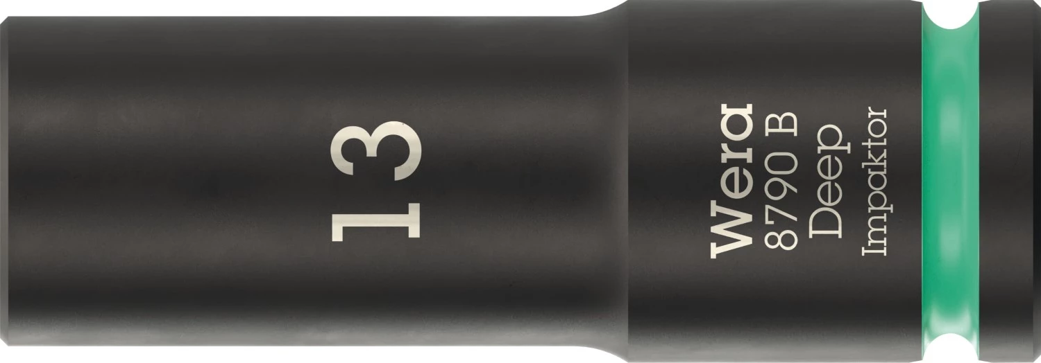 Wera 05005554001 8790 B Impaktor Deep Douille longue à force - 3/8« - hexagonale - 13 x 63 mm-image