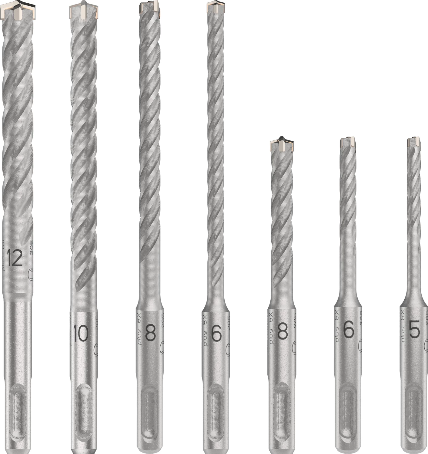 Bosch 2608707246 7-delige PRO SDS plus-5X Hamerboorset-image