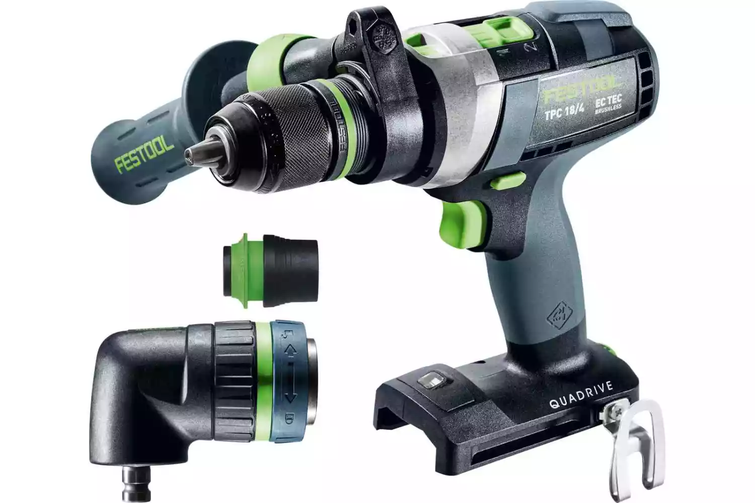 Festool TPC 18/4 I-Basic-Set 18V Li-Ion accu klopboormachine body incl. accessoires in systainer - 75Nm-image