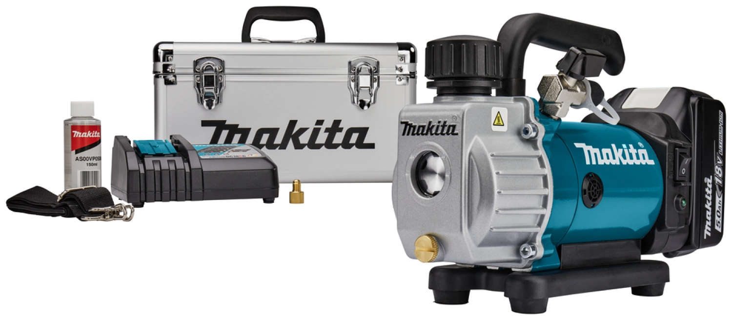 Makita DVP180RT Pompe a vide -18V Li-ion - 1 batterie 5,0 Ah dans la coffret --image