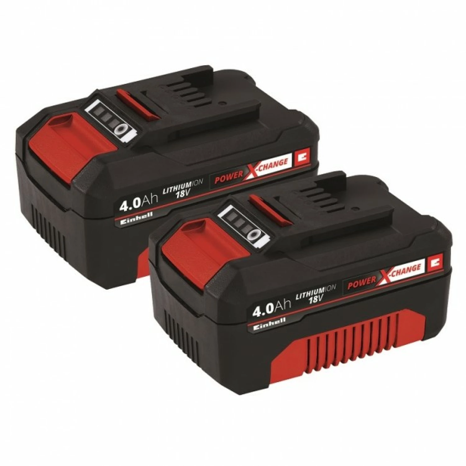 Einhell 4511489 - Lot de batteries 18V Power-X-Change Li-ion - 4.0Ah (2 pièces)-image