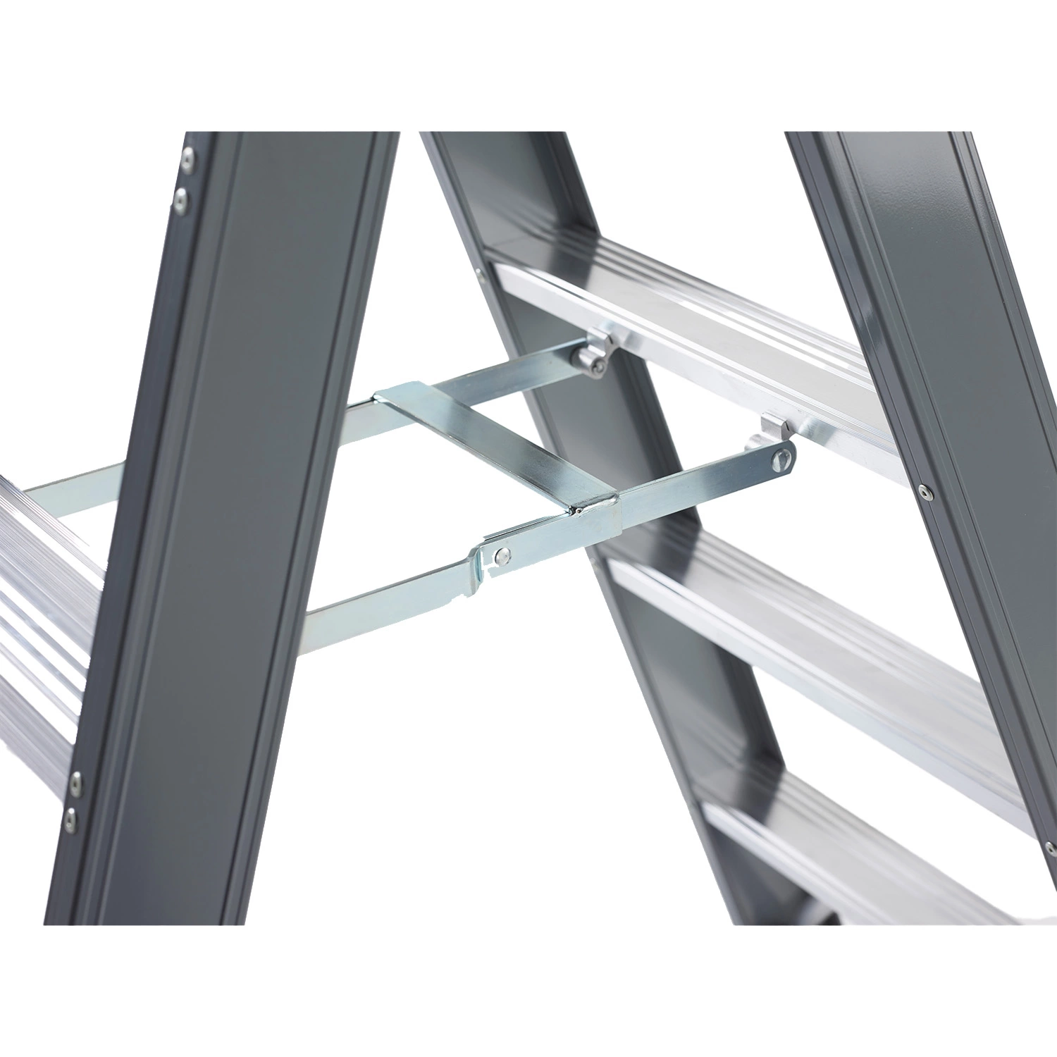Altrex Falco FDO 4 Dubbele trap - Aluminium met coating - 2 x 4 treden - max. werkhoogte 2.95 m.-image