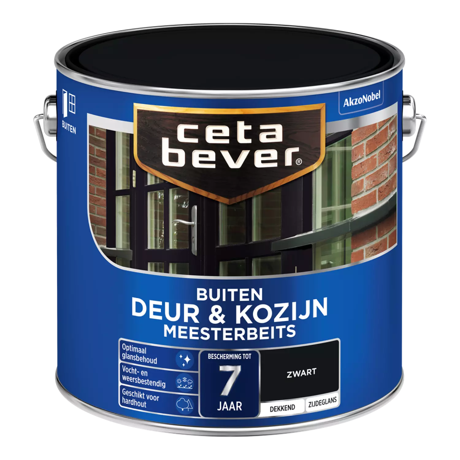 Cetabever Dekkende Meesterbeits Donkere Kleur - Zwart - 2,5L-image