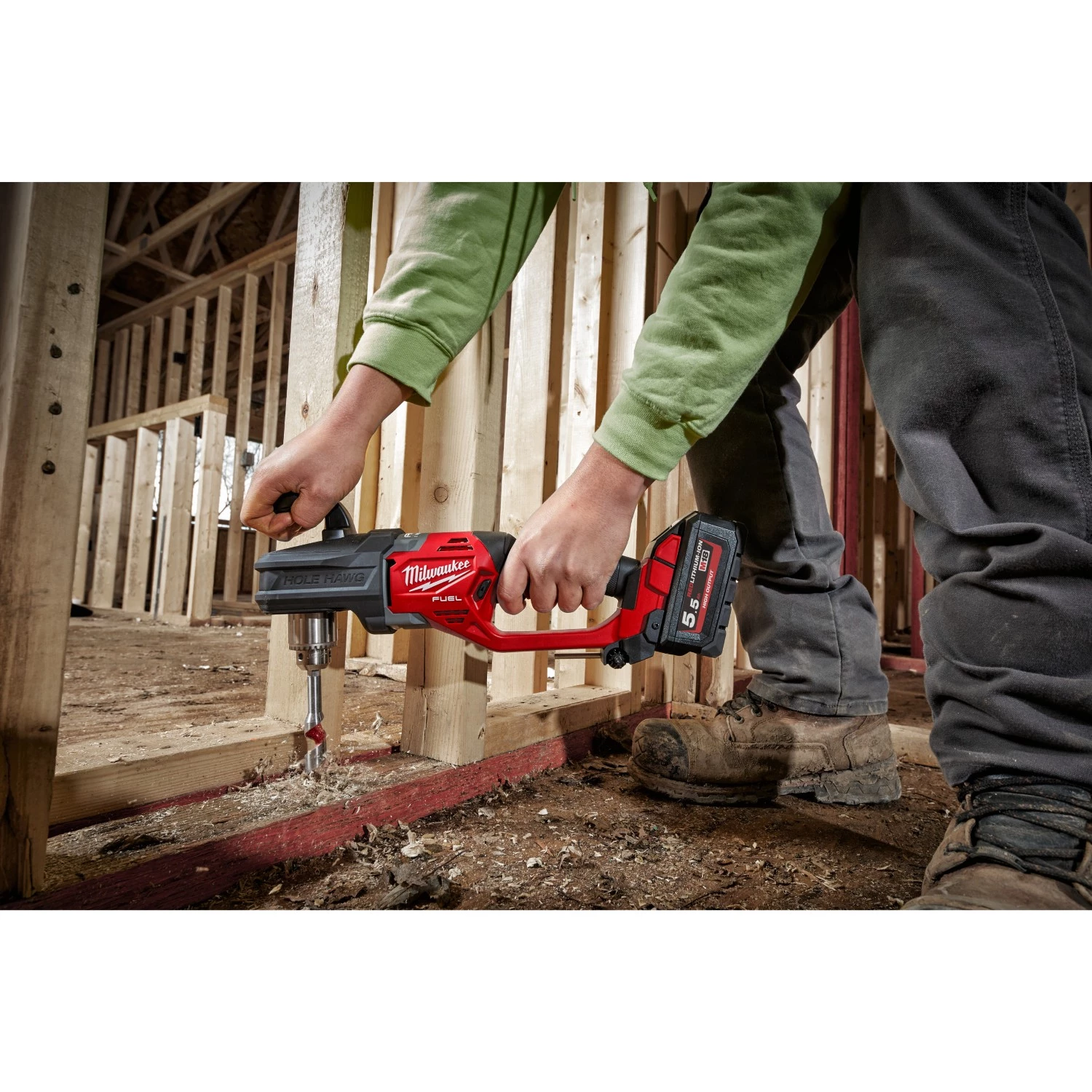 Milwaukee M18 CRAD2-0X 18V Li-Ion accu haakse boormachine body in HD-Box - 30Nm - koolborstelloos-image