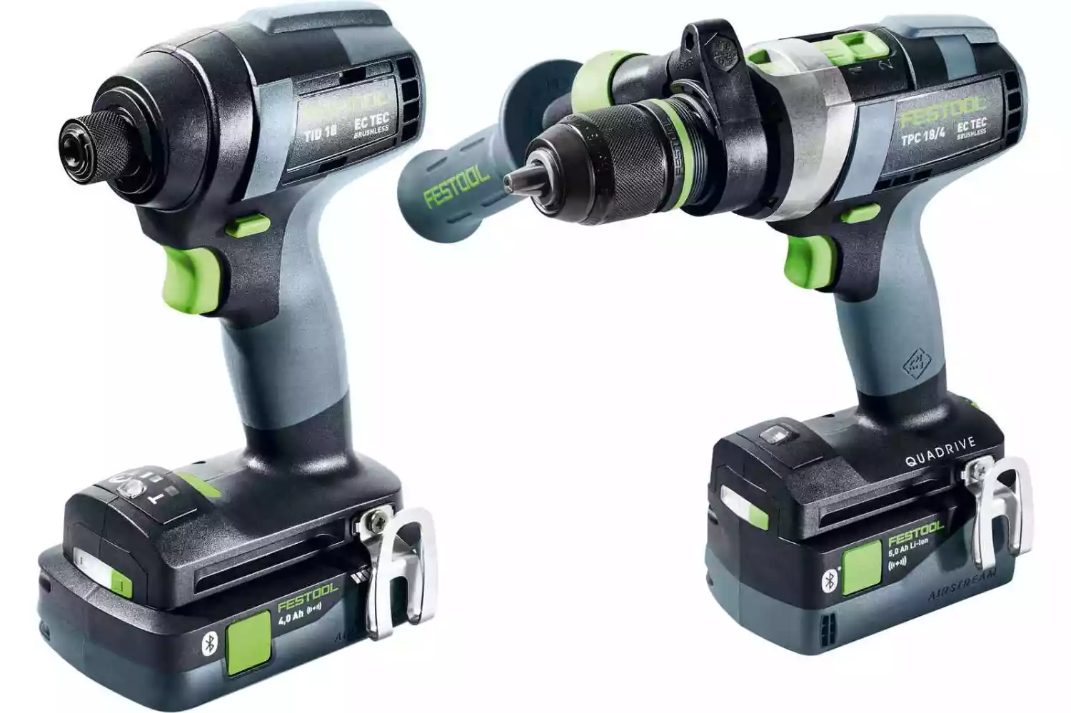 Festool TID 18 5,0/4,0-Set TPC 18/4 18V Li-Ion accu combiset (1x 4,0Ah & 1x 5,0Ah) in systainer - Bluetooth-image