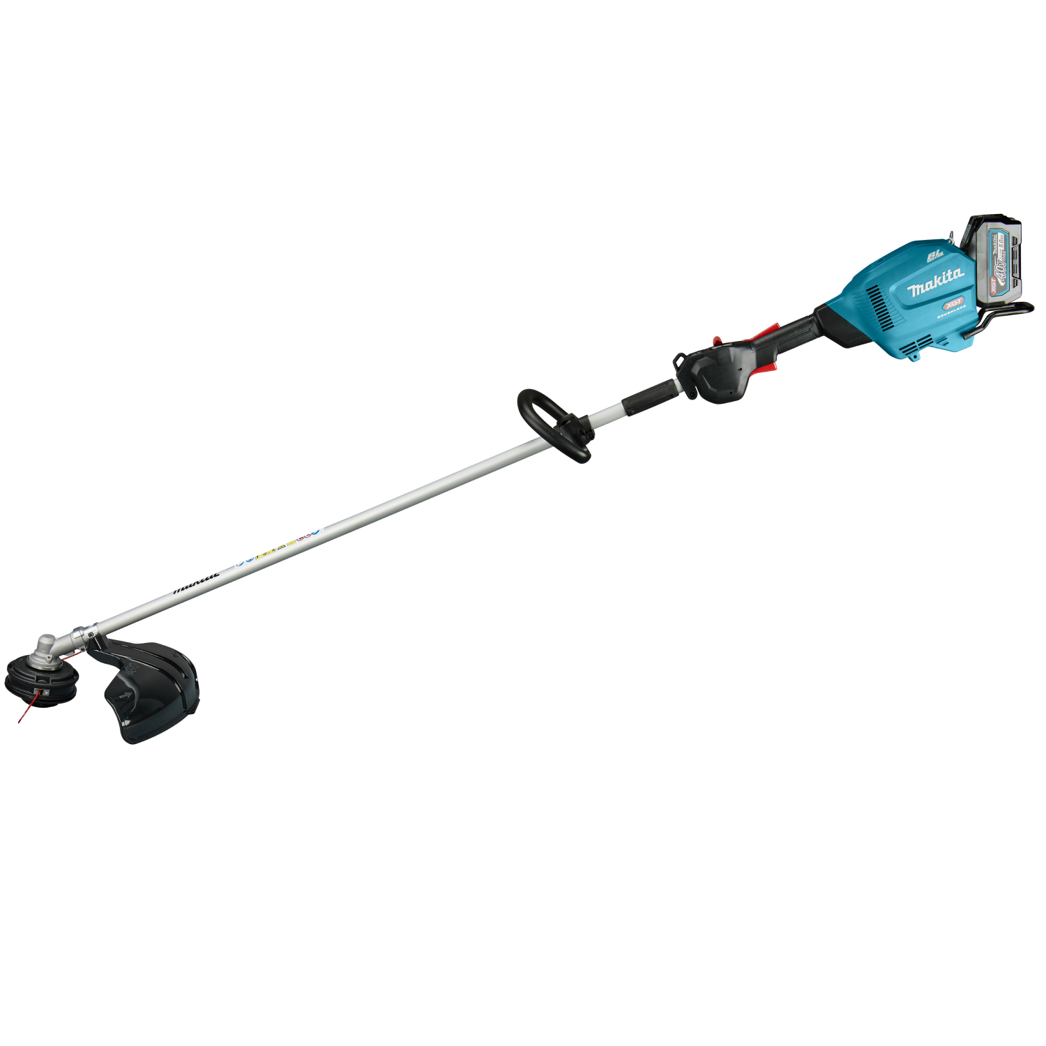 Makita UR014GT201 XGT 40 V Max Li-ion accu Bosmaaier set (2x 5,0Ah accu) - D-greep - 450mm-image