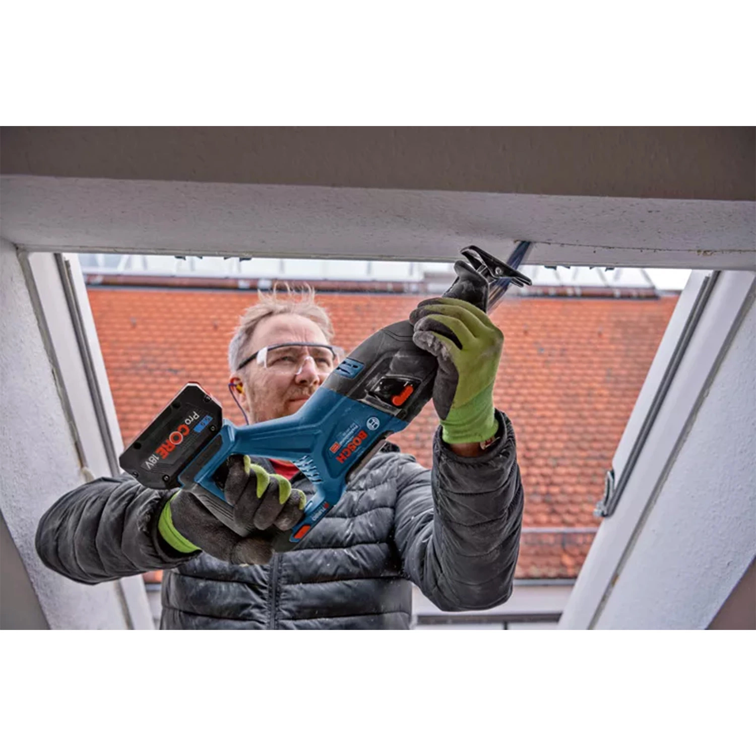 Bosch GSA 18V-28 18V Li-ion Accu reciprozaag set (2x 5.5Ah) in L-Boxx - 28mm-image