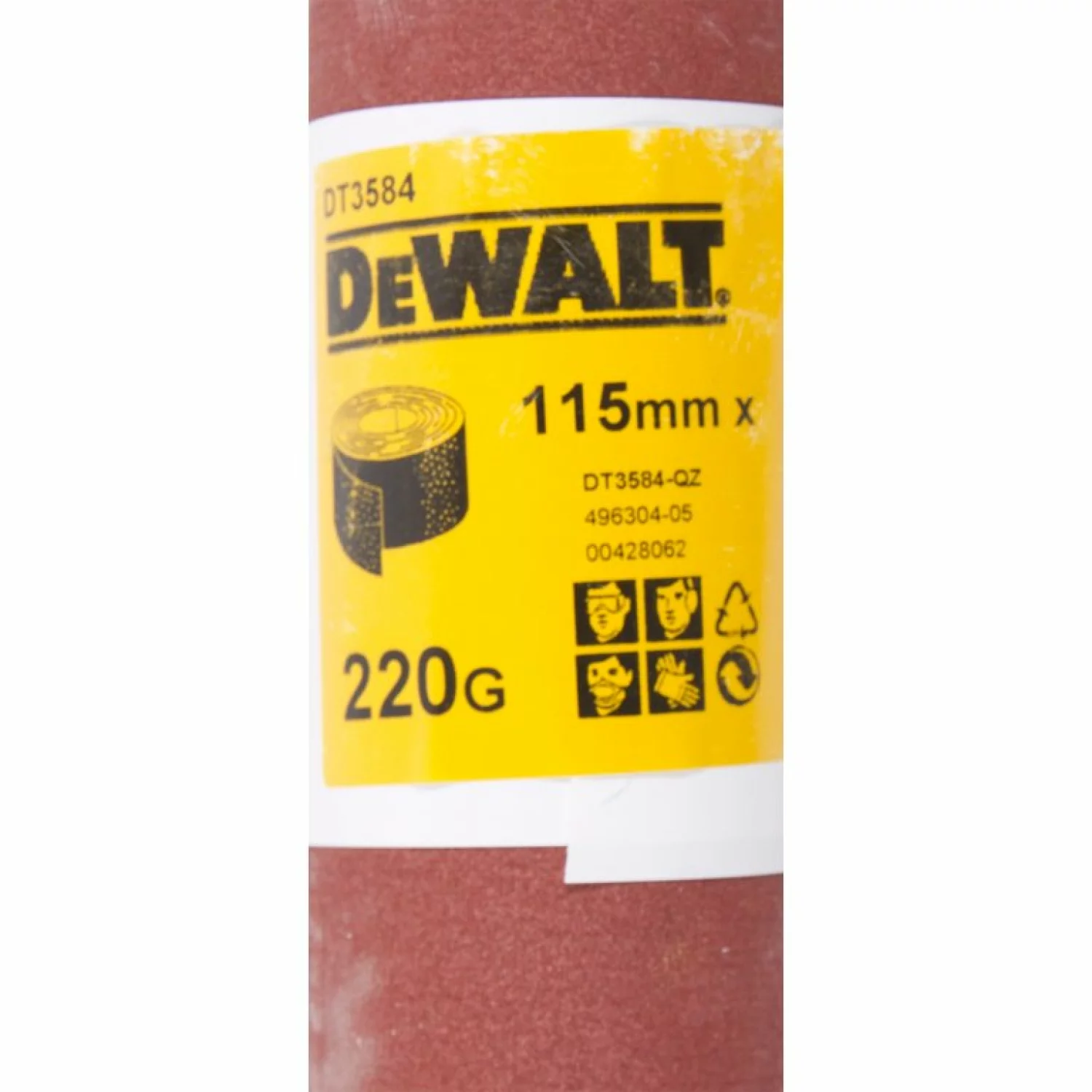 DeWALT DT3584 Papier abrasif - K220 - rouleau de 5 mètres - 115 mm-image