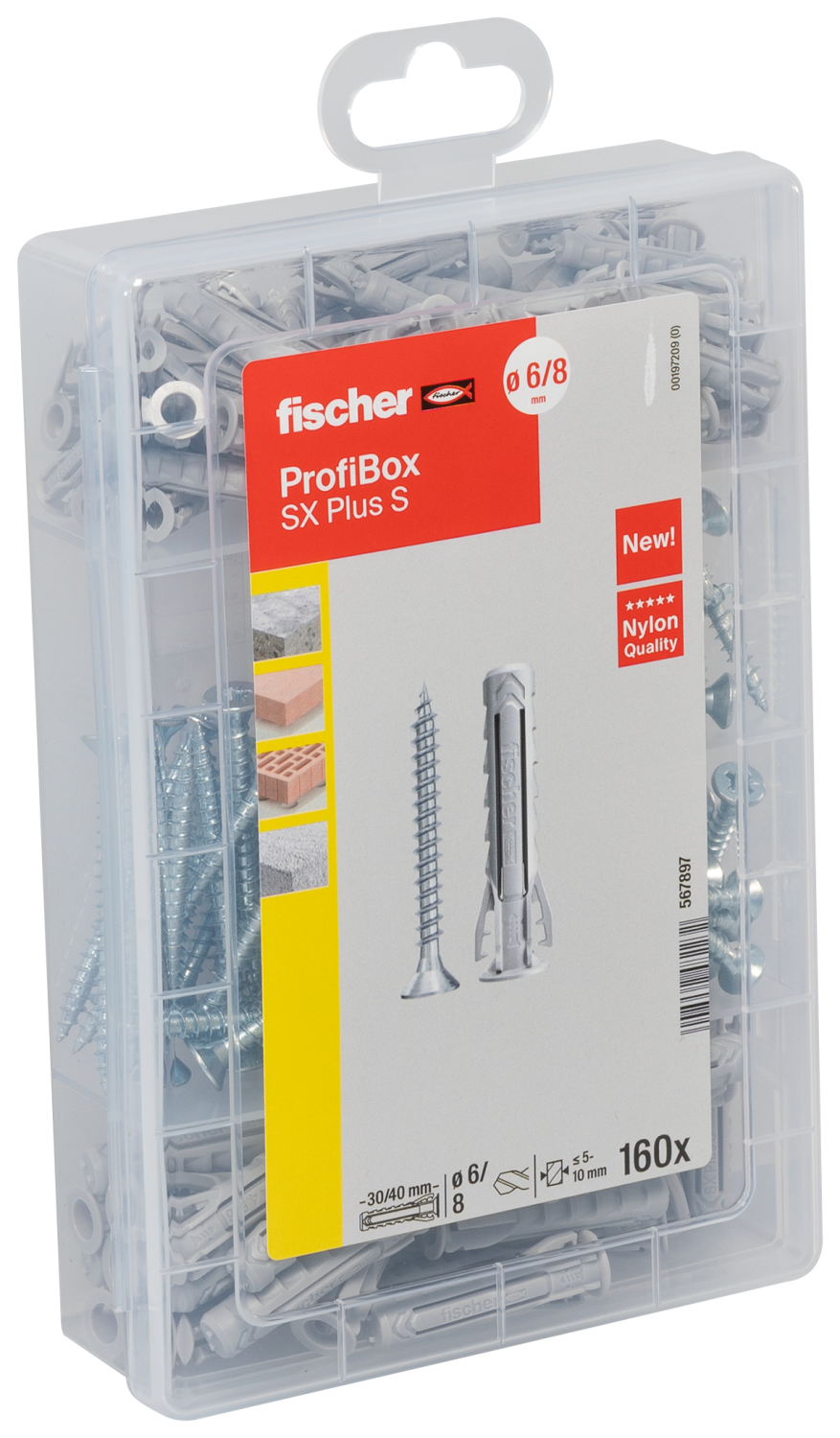Fischer ProfiBox bouchon SX Plus - 6 et 8 S avec vis