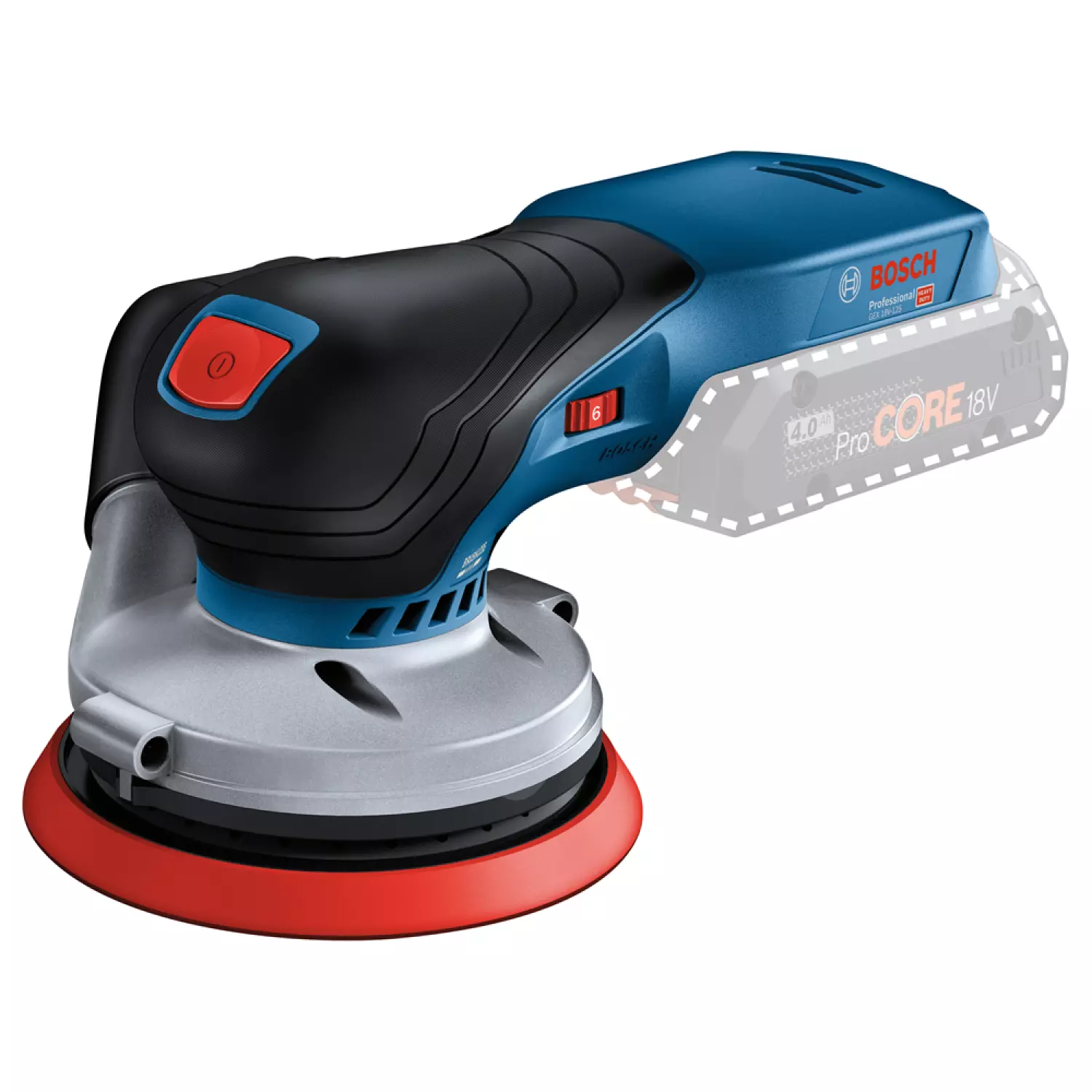 Bosch GEX 18V-125 18V Li-Ion accu excenterschuurmachine body in L-Boxx - 125mm - koolborstelloos-image