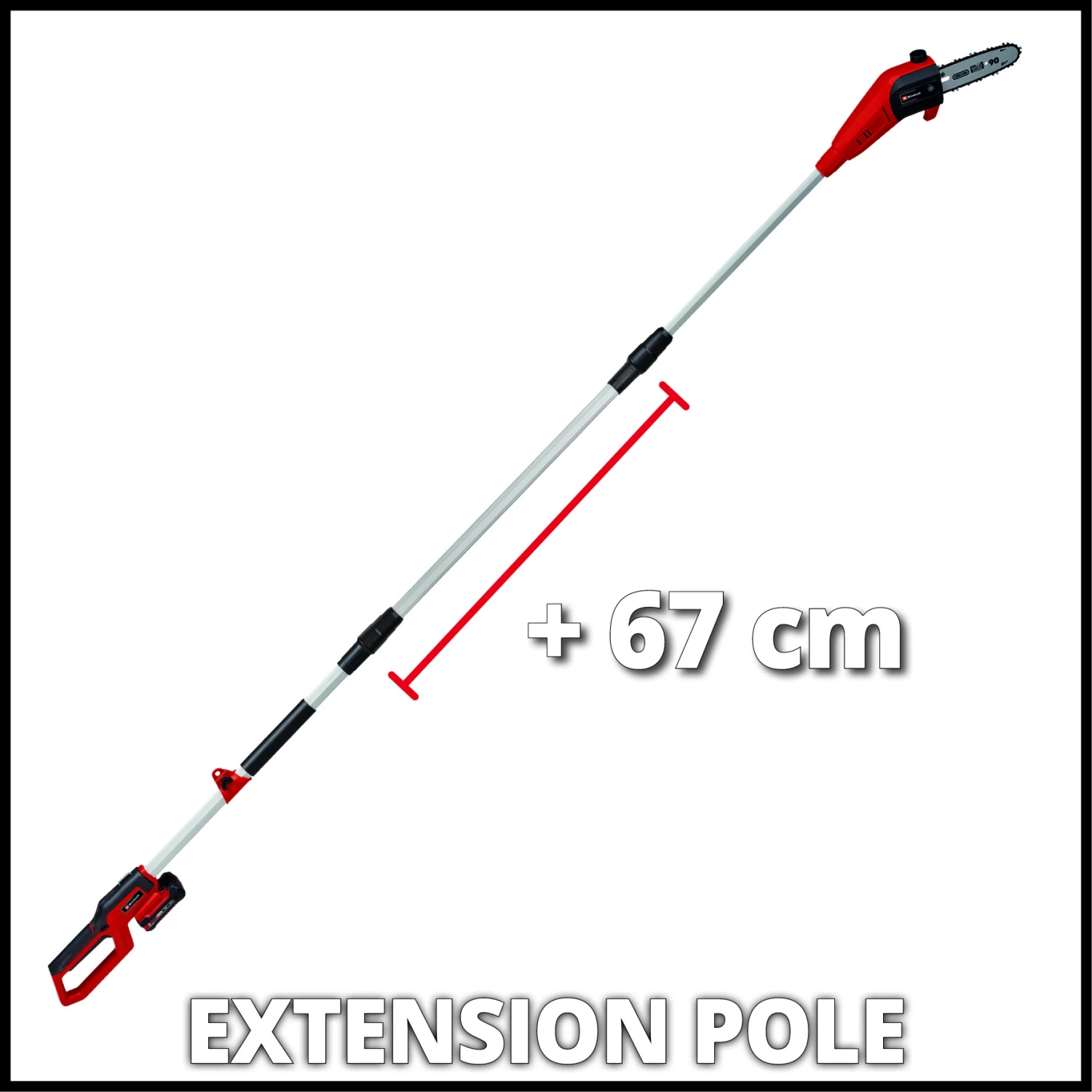 Einhell 3410581 - Sécateur électrique sur mât Cl GC-LC 18/20 Li T-Solo-image