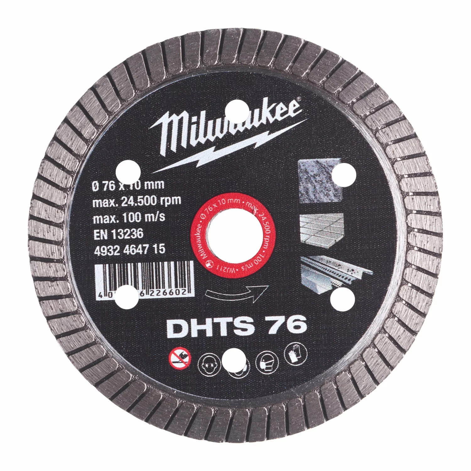 Milwaukee 4932464715 - Disques Diamant DHTS - DHTS 76 mm - 1pc-image