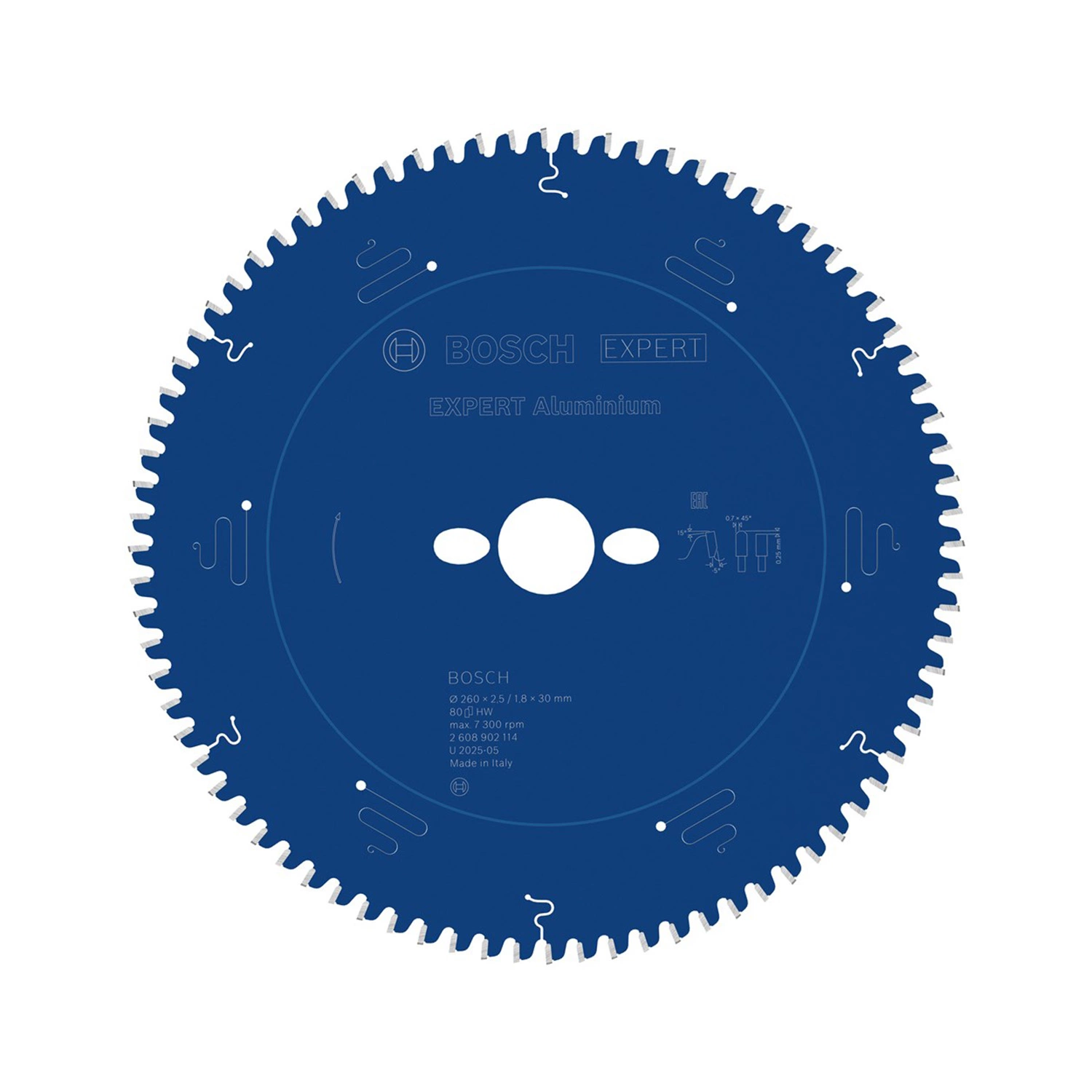 Bosch 2608902114 Lame EXPERT Alu 260x2,5/1,8x30 T80-image