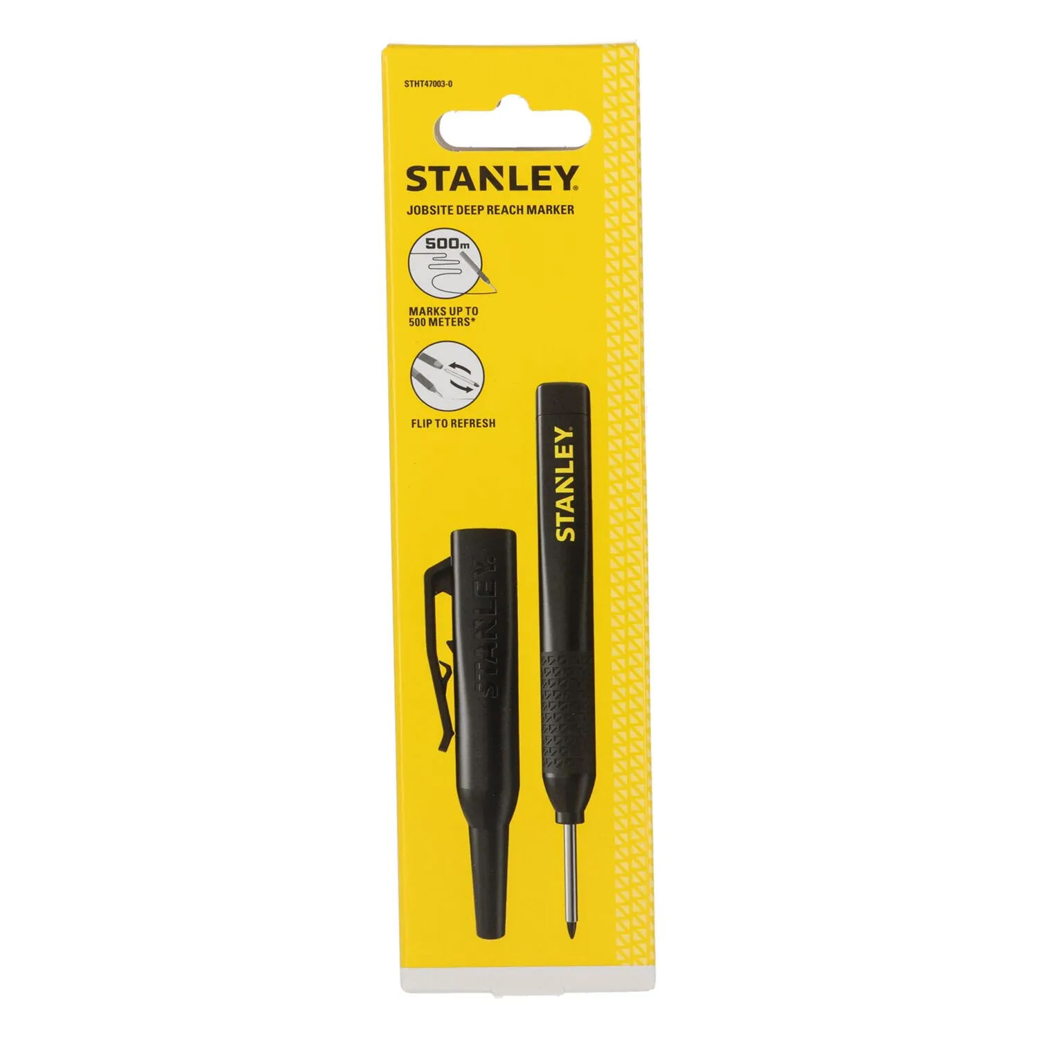 Stanley STHT47003-0 Markeerstift voor diep bereik met holster - Zwart
