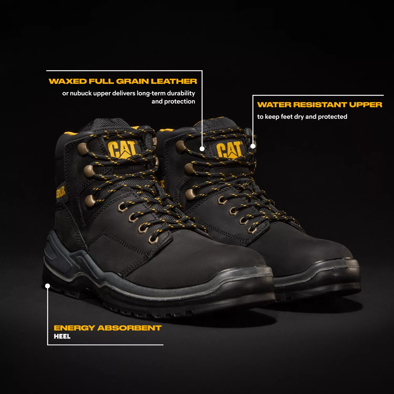 Caterpillar Striver Chaussure de sécurité S3 Noir - Taille 44 - UK 10-image