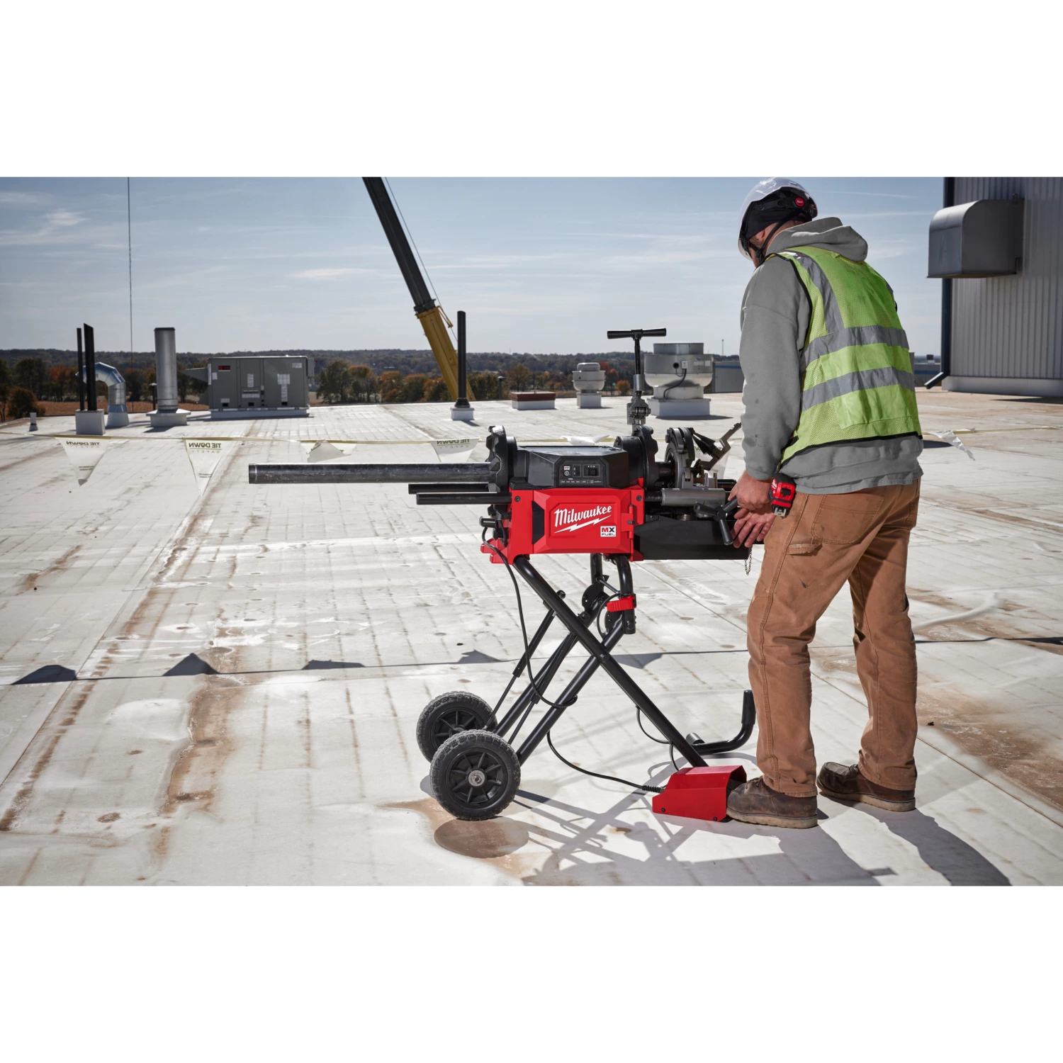 Milwaukee MXF PTR2-0 MX Fuel machine à fileter sans fil corps-image