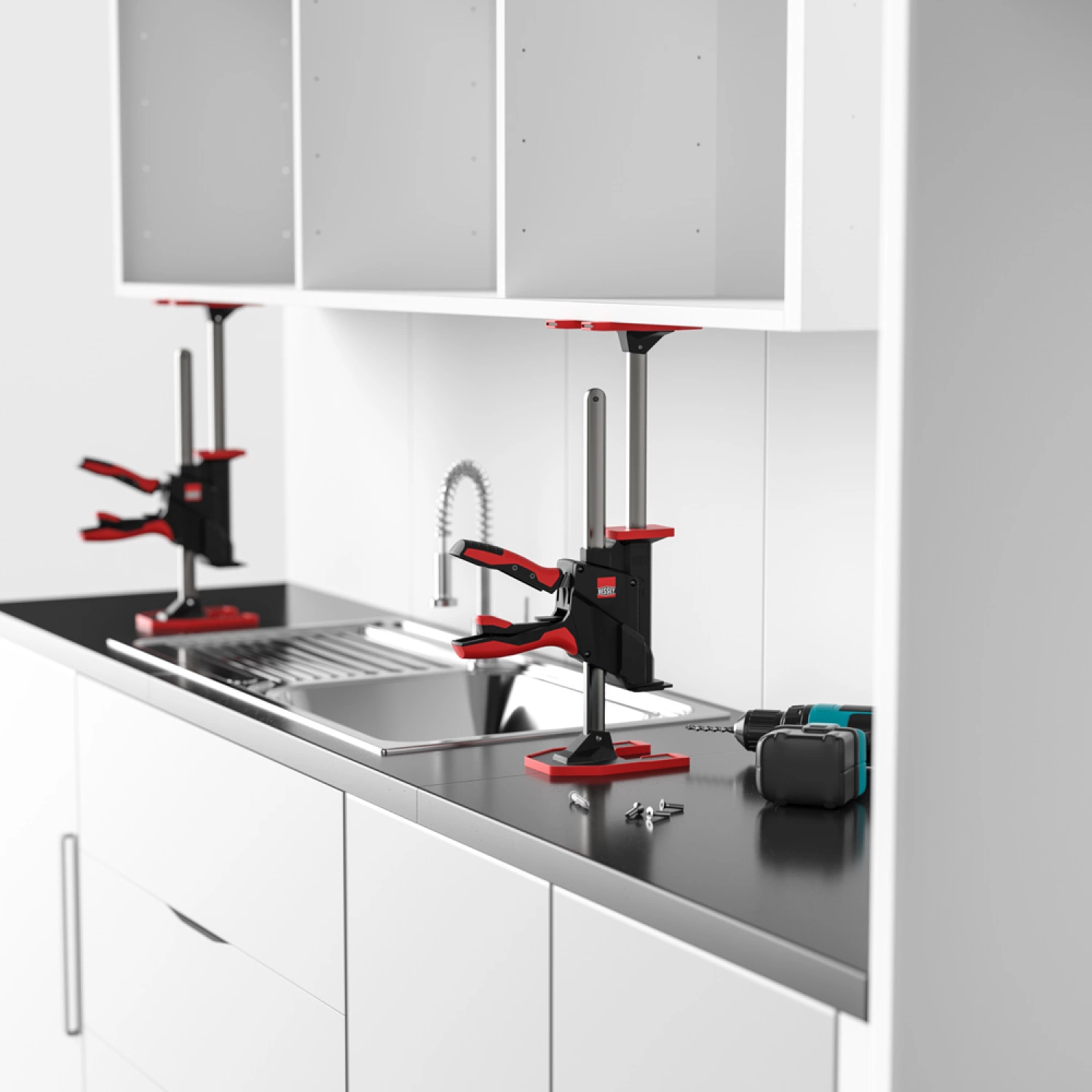 Bessey BEYCEPS BEY-IK Installatiekit voor BEY23 Montagehulp - tot 60kg hefvermogen-image