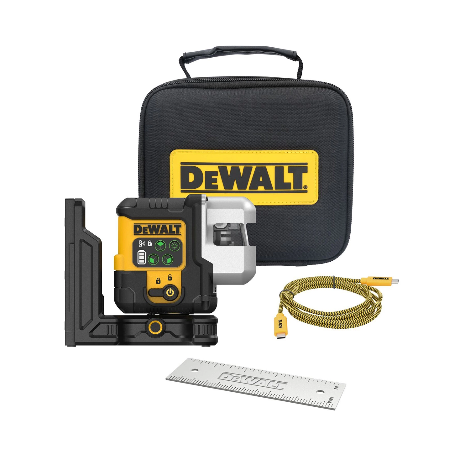 DeWALT DCLE14301GB-XJ Kruislijnlaser in koffer - 3x 180° - groen - 30m - IP65-image