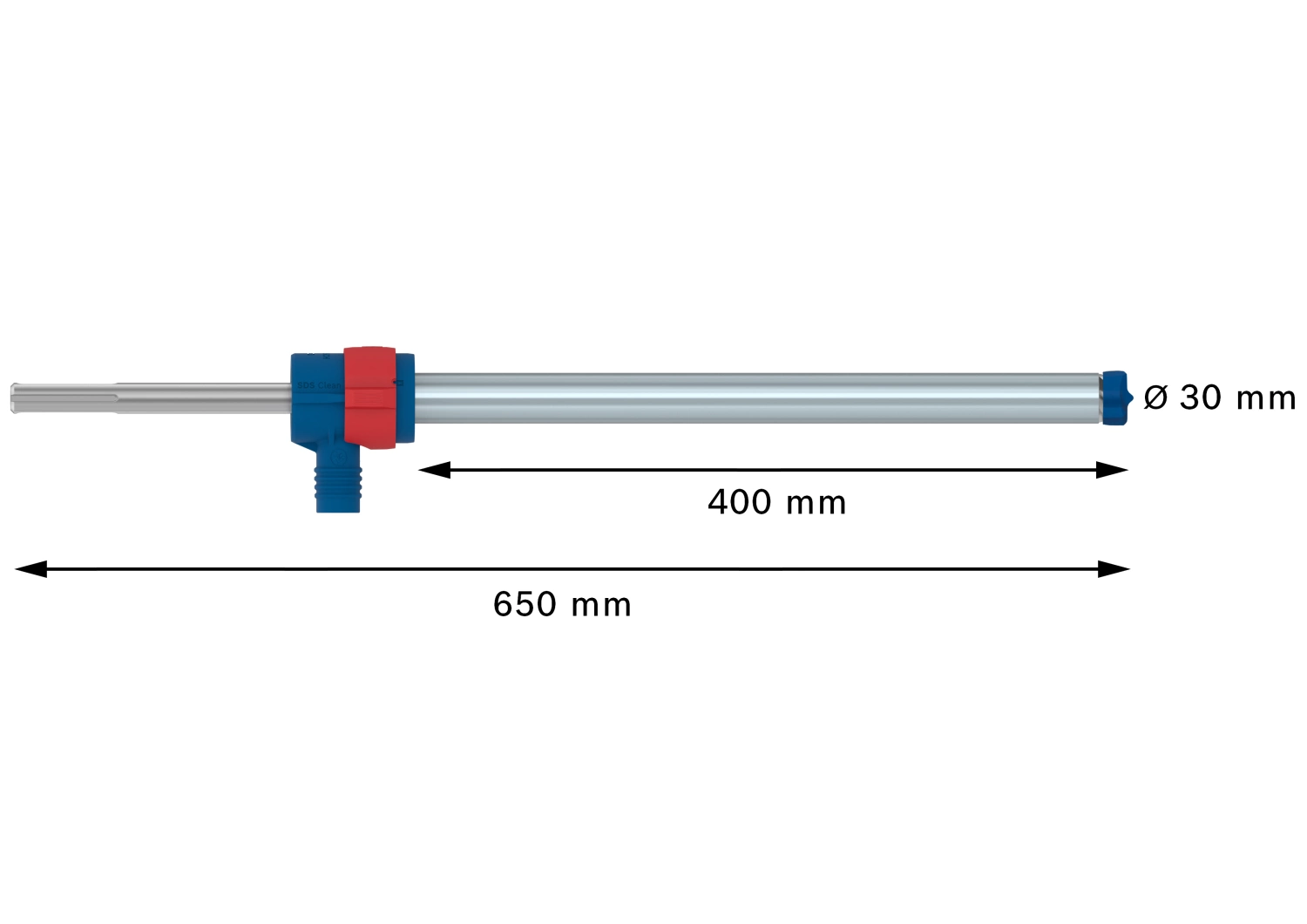 Bosch 2608901807 EXPERT Hamerboor SDS Clean SDS Max-8X - 30x400x650mm met connector-image