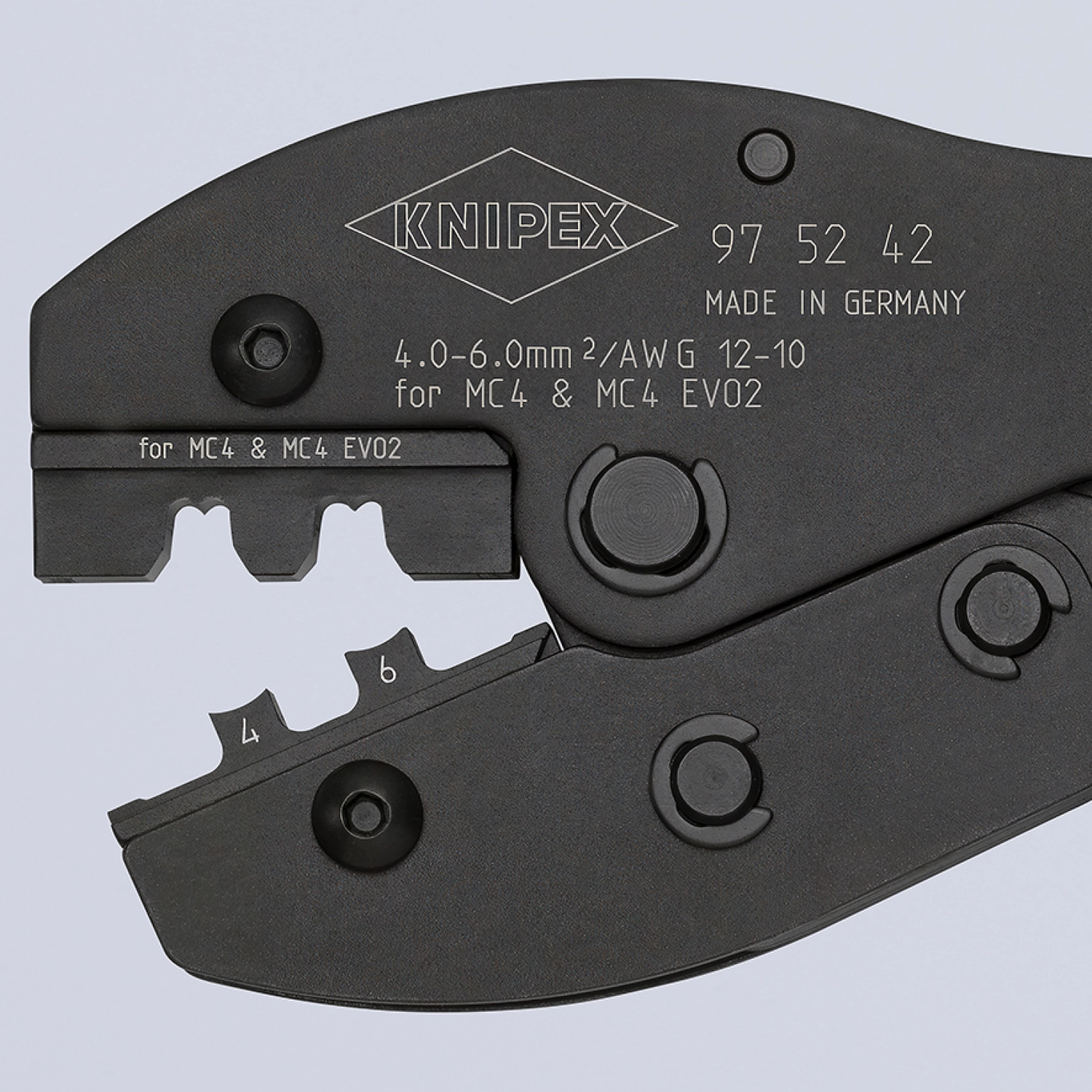 Knipex 97 52 42 Pince à sertir PreciForce pour connecteurs MC4/ MC4 EVO 2-image