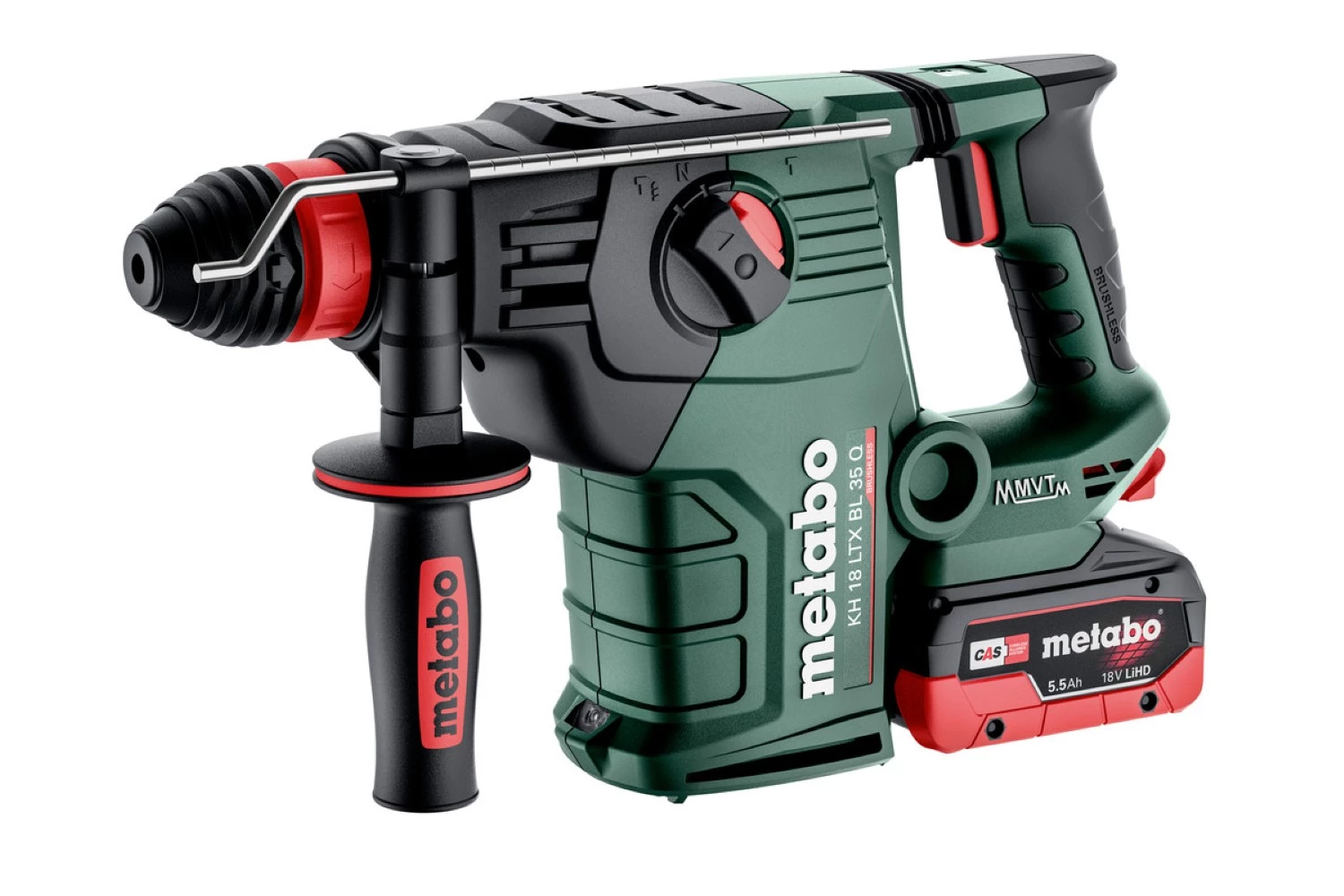 Metabo KH 18 LTX BL 35 Q 18 V Li-ion Kit Perforateur-marteau combiné (2 batteries 5,5 Ah) dans MetaBox - 4,2 J-image