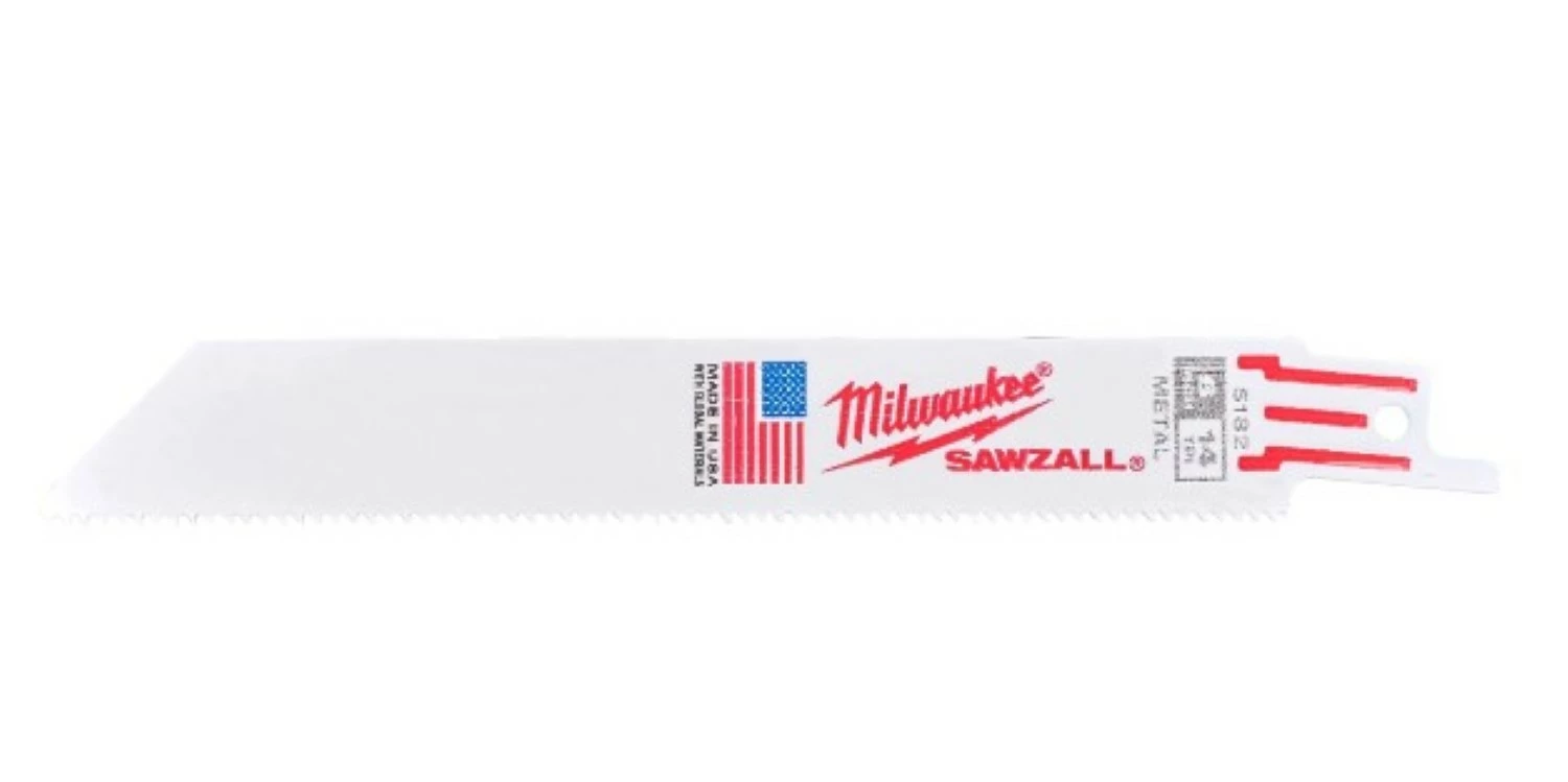 Milwaukee 48005182 Reciprozaagblad - 150 x 14TPI - Metaal (5st) - S922BF-image