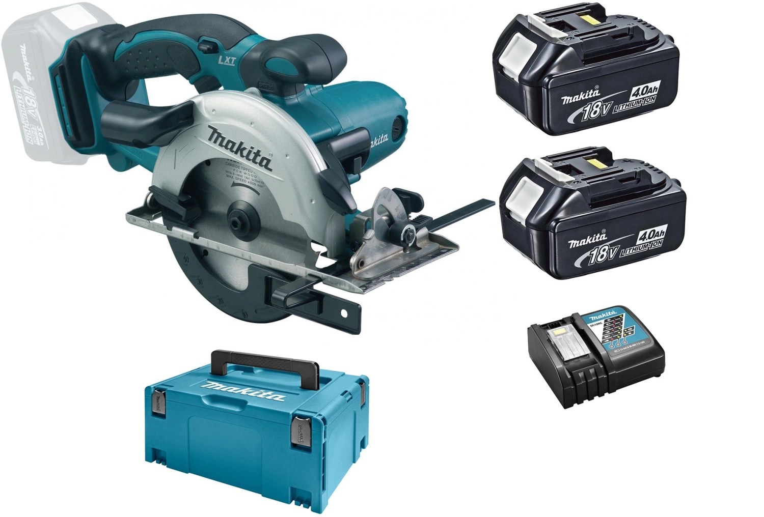 Makita DSS501RMJ 18V Li-Ion Accu cirkelzaag set (2x 4.0Ah accu) in Mbox - 136mm-image