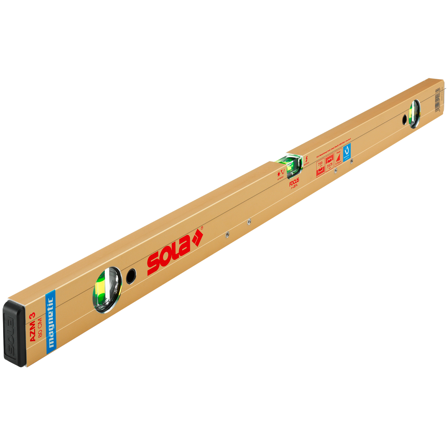 Sola AZM 3 150 Niveau à bulle en aluminium - magnétique - 1500 mm