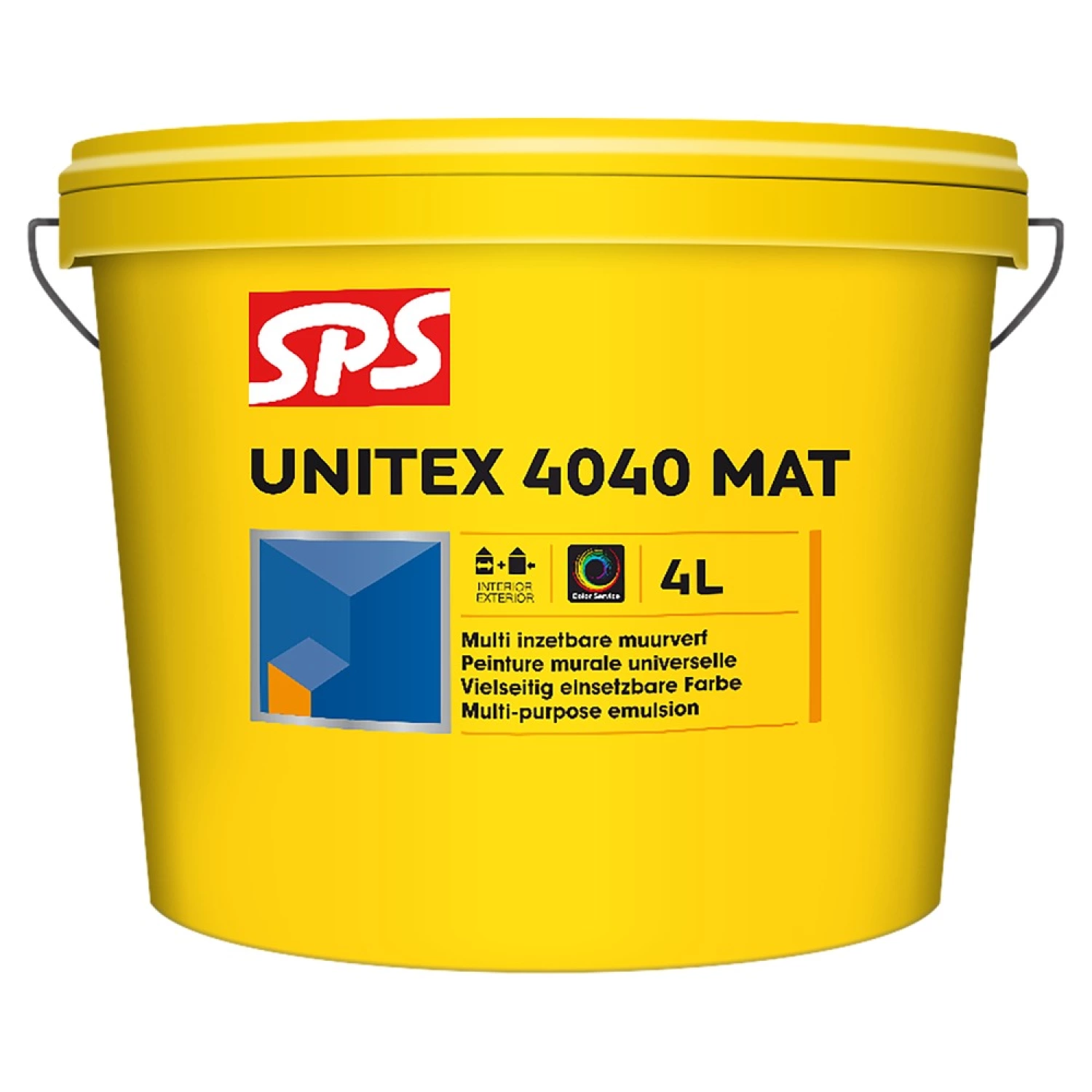 SPS 10107728 Peinture murale mate - Unitex 4040 - blanc – 4 L-image