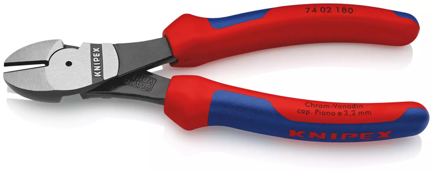 Knipex 74 02 180 - Pince coupante de côté à forte démultiplication-image