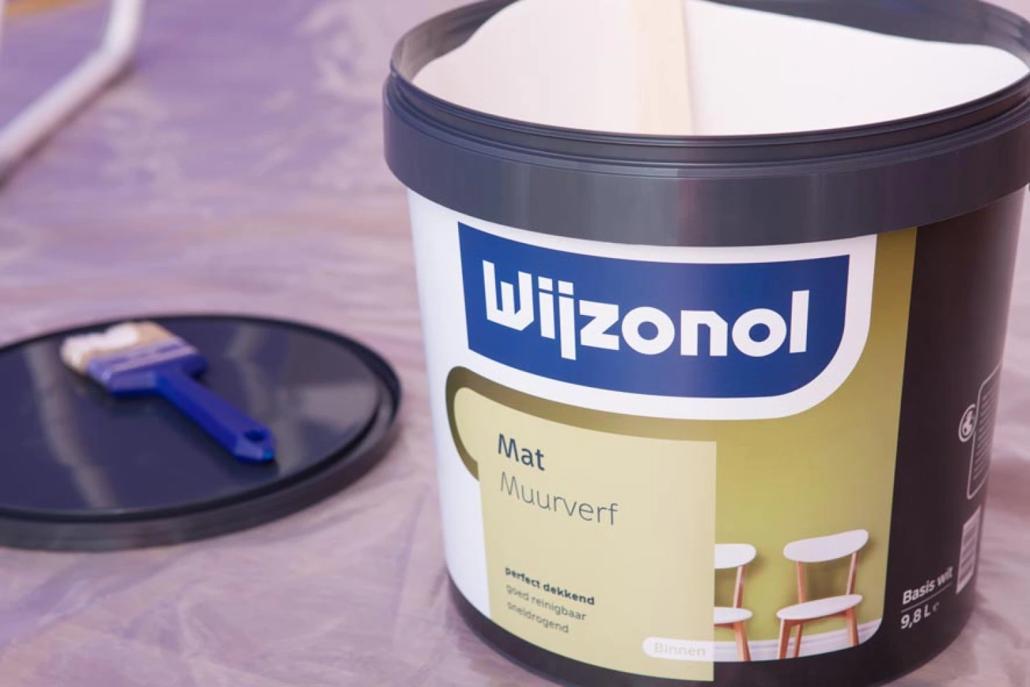 Wijzonol Muurverf Mat - op kleur gemengd - 5L-image