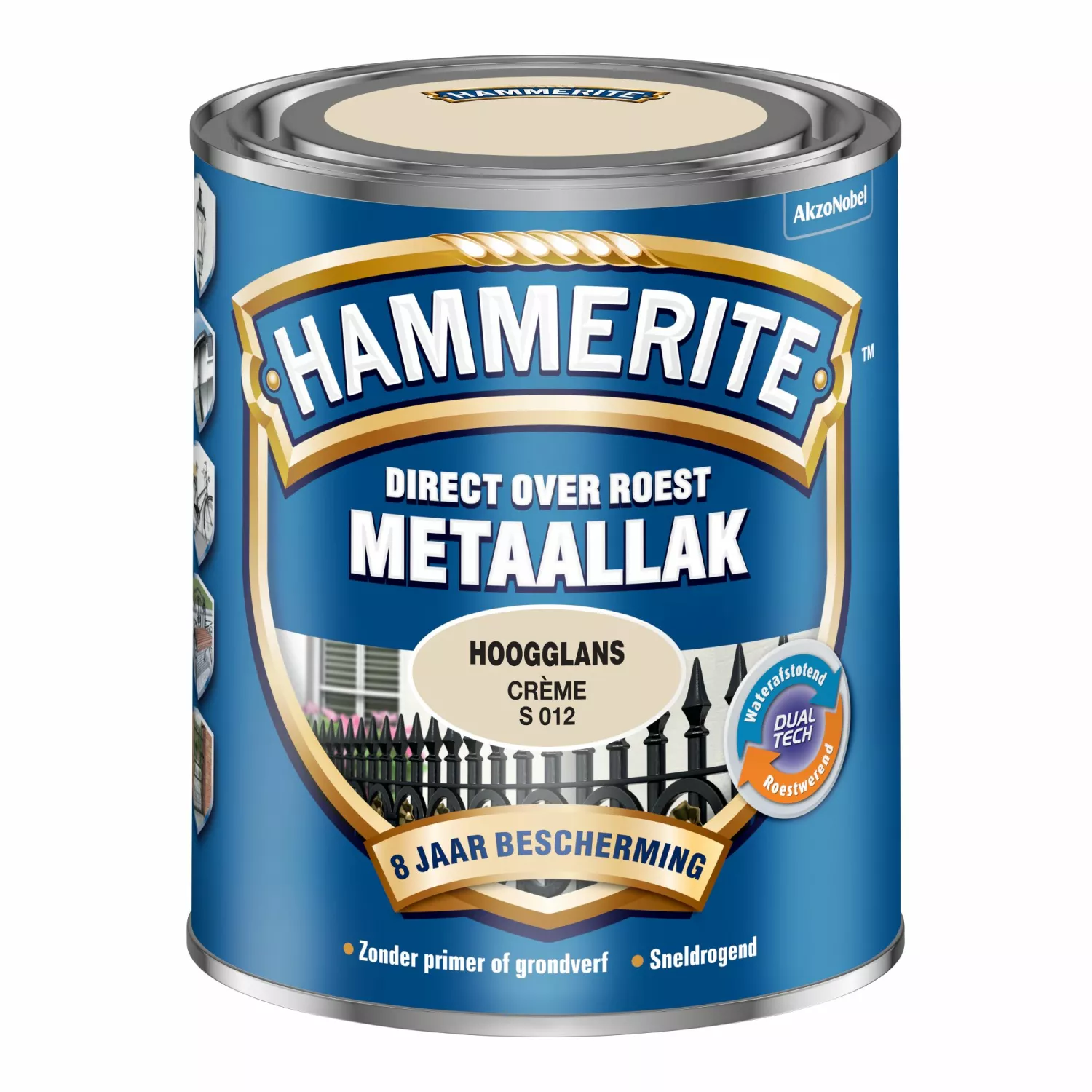 Hammerite Metaallak Hoogglans - Direct over roest - Creme - 0,75L-image