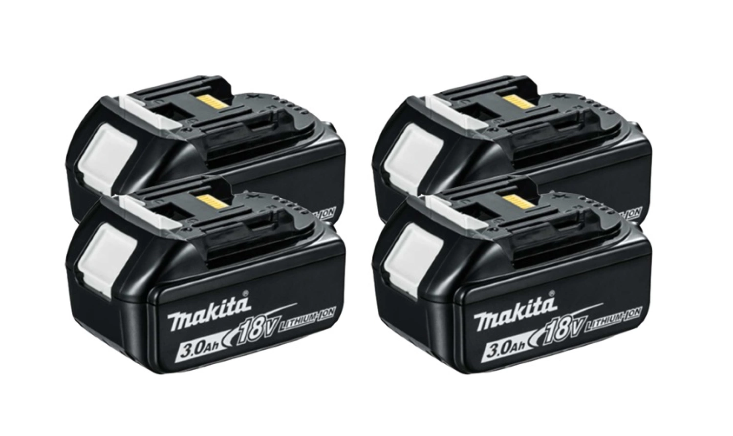 Makita BL1830 4-pack 18V Li-Ion accu - 3.0Ah (4st)-image