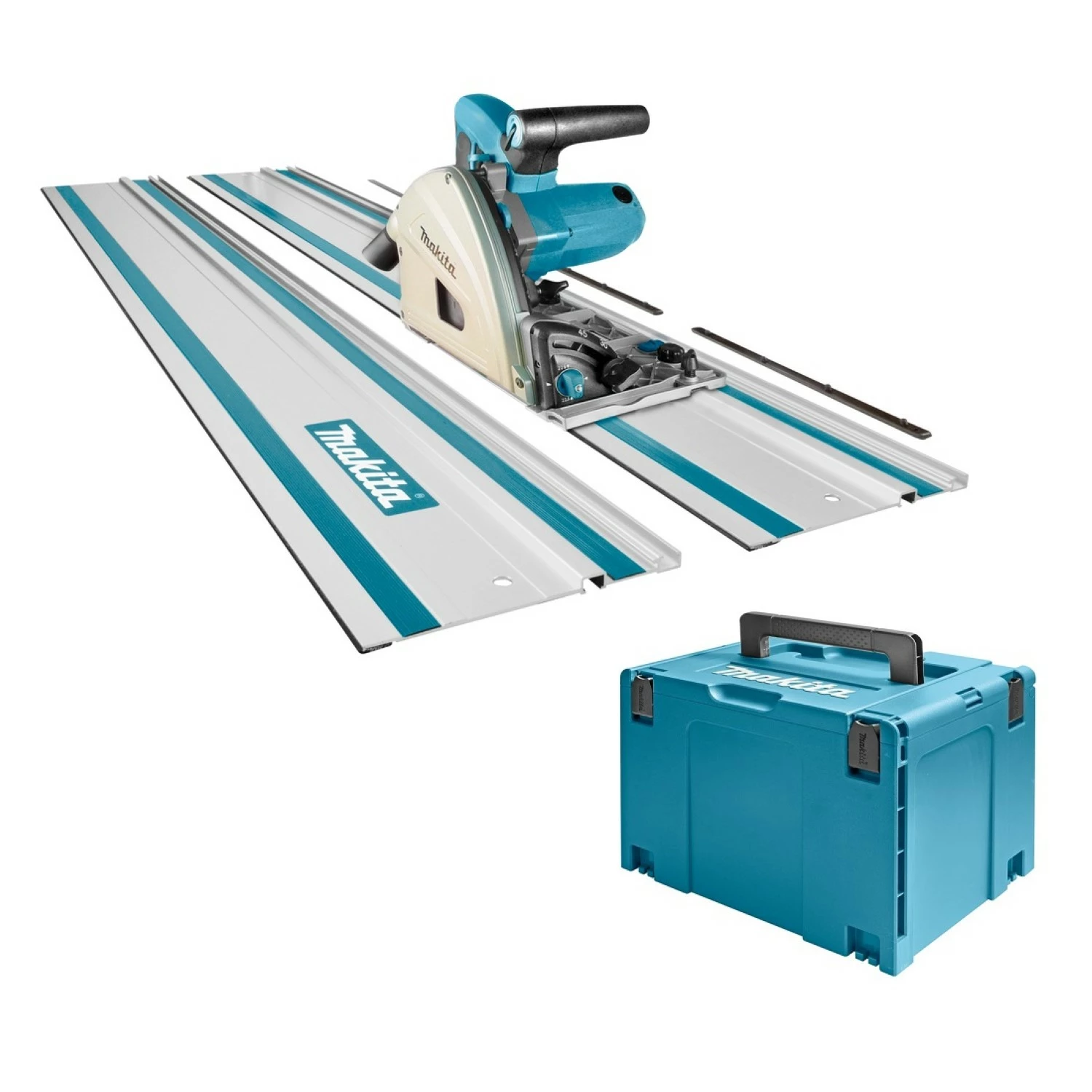 Makita SP6000J1X2 Invalzaag in Mbox incl. geleiderail (2st) in foudraal - 1300W - 165mm-image