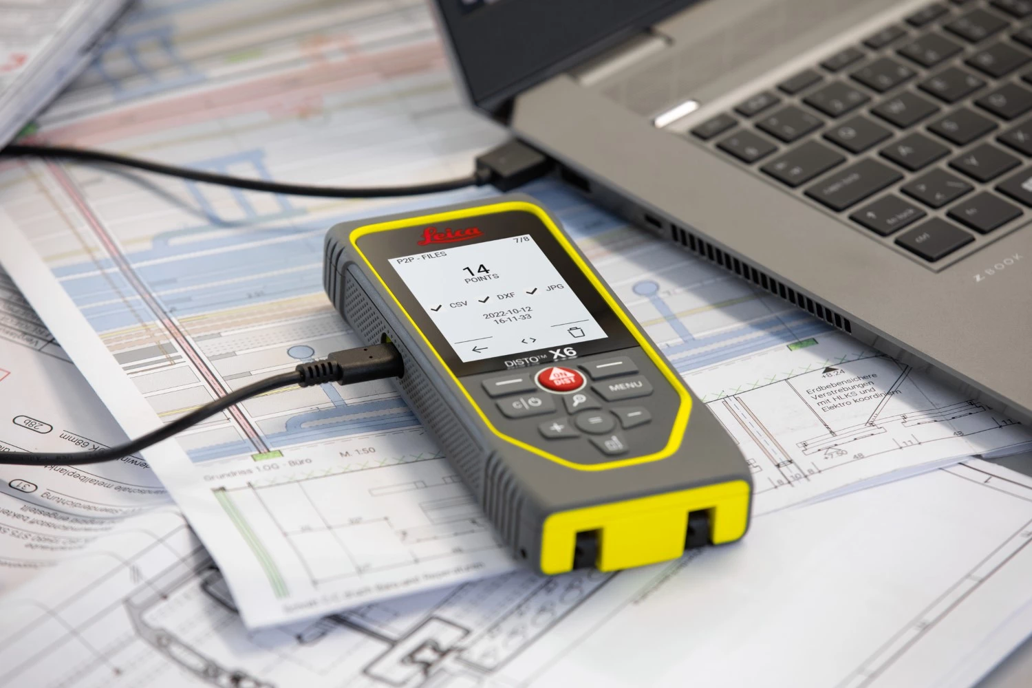 Leica Disto X6 P2P Afstandsmeter set incl. statief in koffer - Bluetooth - 250m - IP65-image