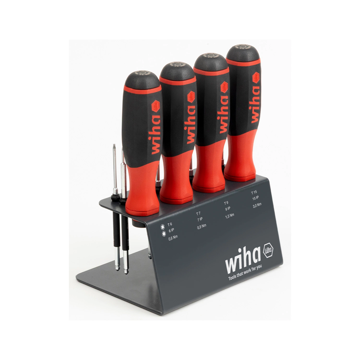 Wiha 47196 Kit de tournevis dynamométriques 13 pièces easyTorque 2 dans un support d'établi - TX/TX PLUS