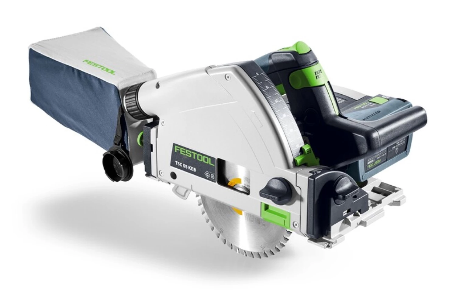 Festool TSC 55 KEBI-Plus/XL 100Y Édition limitée Scie circulaire sans fil 18 V Li-Ion avec 2 batteries (2 x 5,0 Ah) et boîtier Systainer - 160 mm-image