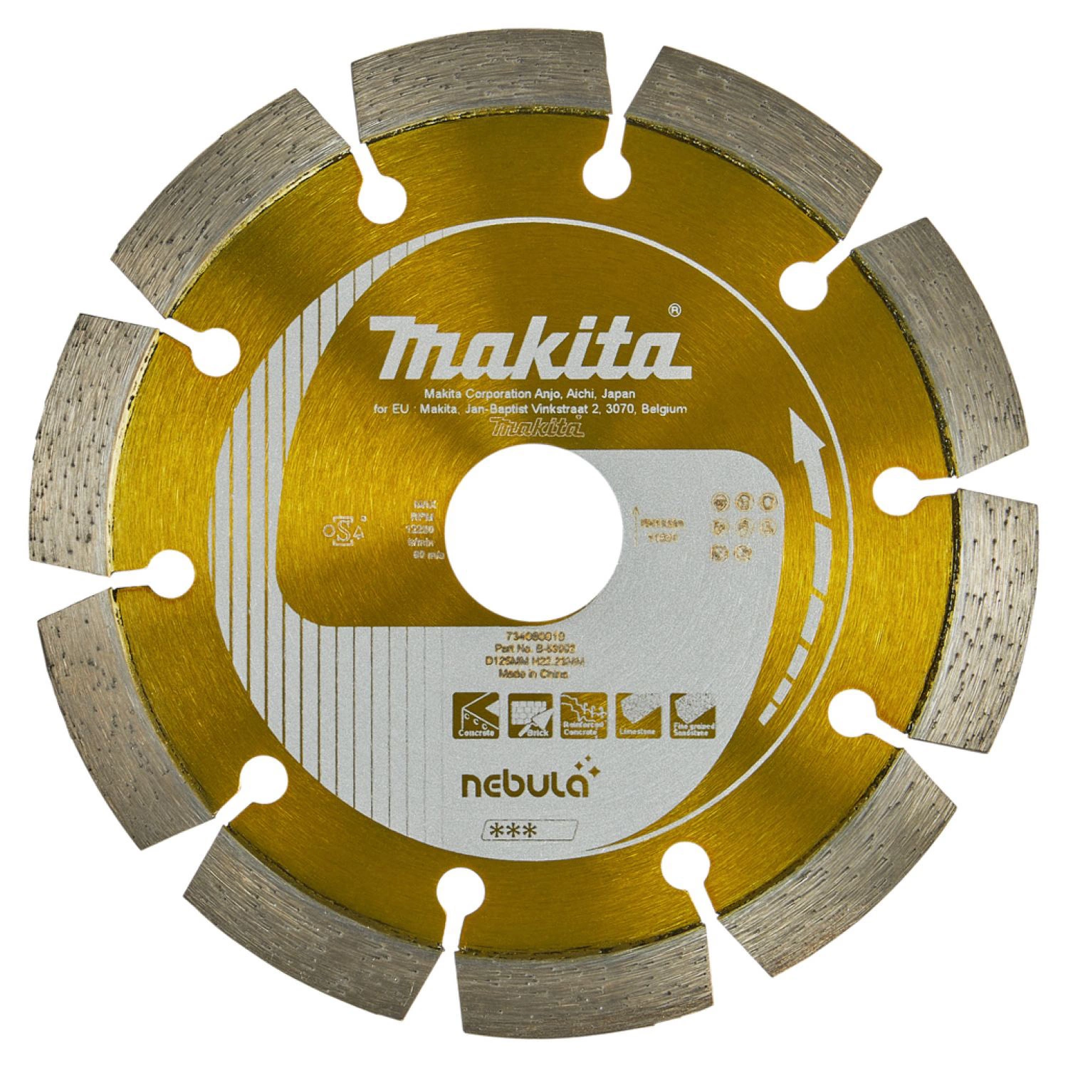 Disque Diamant Makita B -53992 - 125 x 22,23 mm - Universel-image