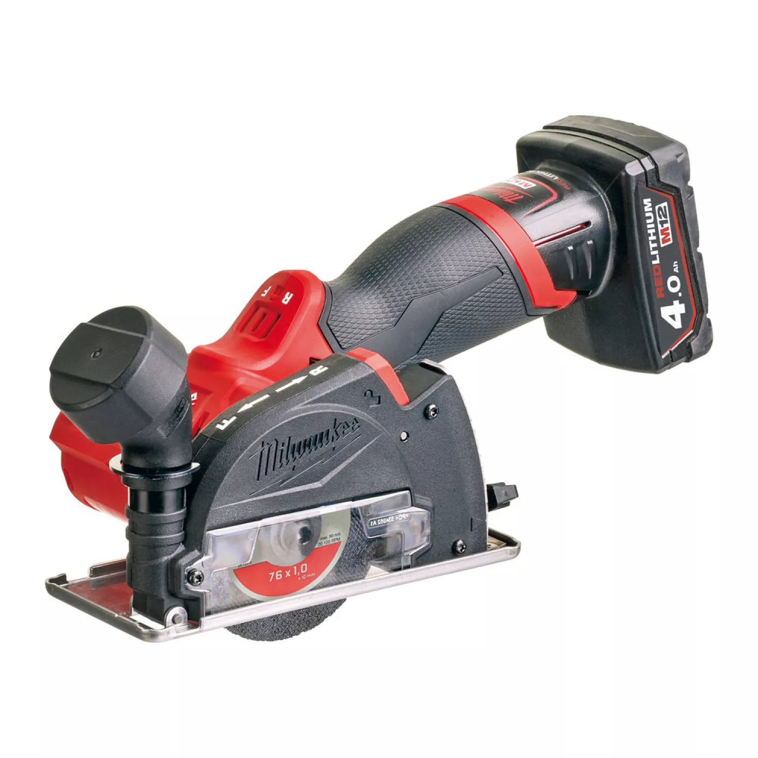 Milwaukee M12 FCOT-422X - Set meuleuse d'angle Li-Ion 12V dans HD Box (1x batterie 2 Ah) - brushless - 10 x 76mm-image