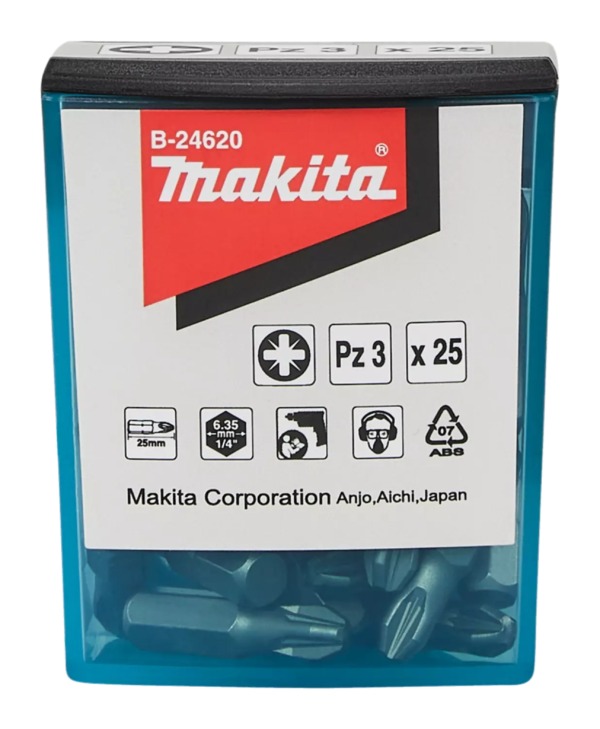 Makita B -24620 Embout de vis - PZ3 x 25 mm (25 pcs)-image