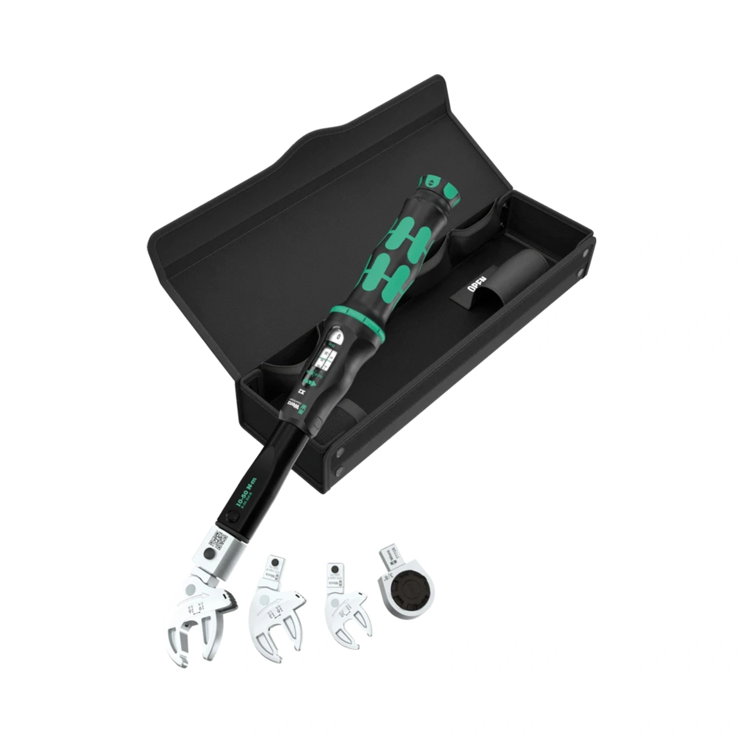 Wera 05136062001 9558 clé dynamométrique Click-Torque X 2, jeu de 5 pièces en étui avec cliquet réversible pour raccords de tuyauterie - 10-50 Nm - 9 x 12 mm