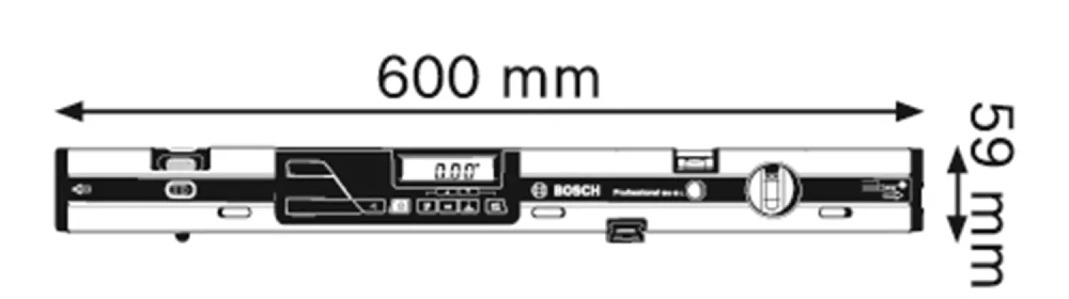 Bosch GIM 60 L Mètre d'inclinaison numérique dans un sac - 360-image