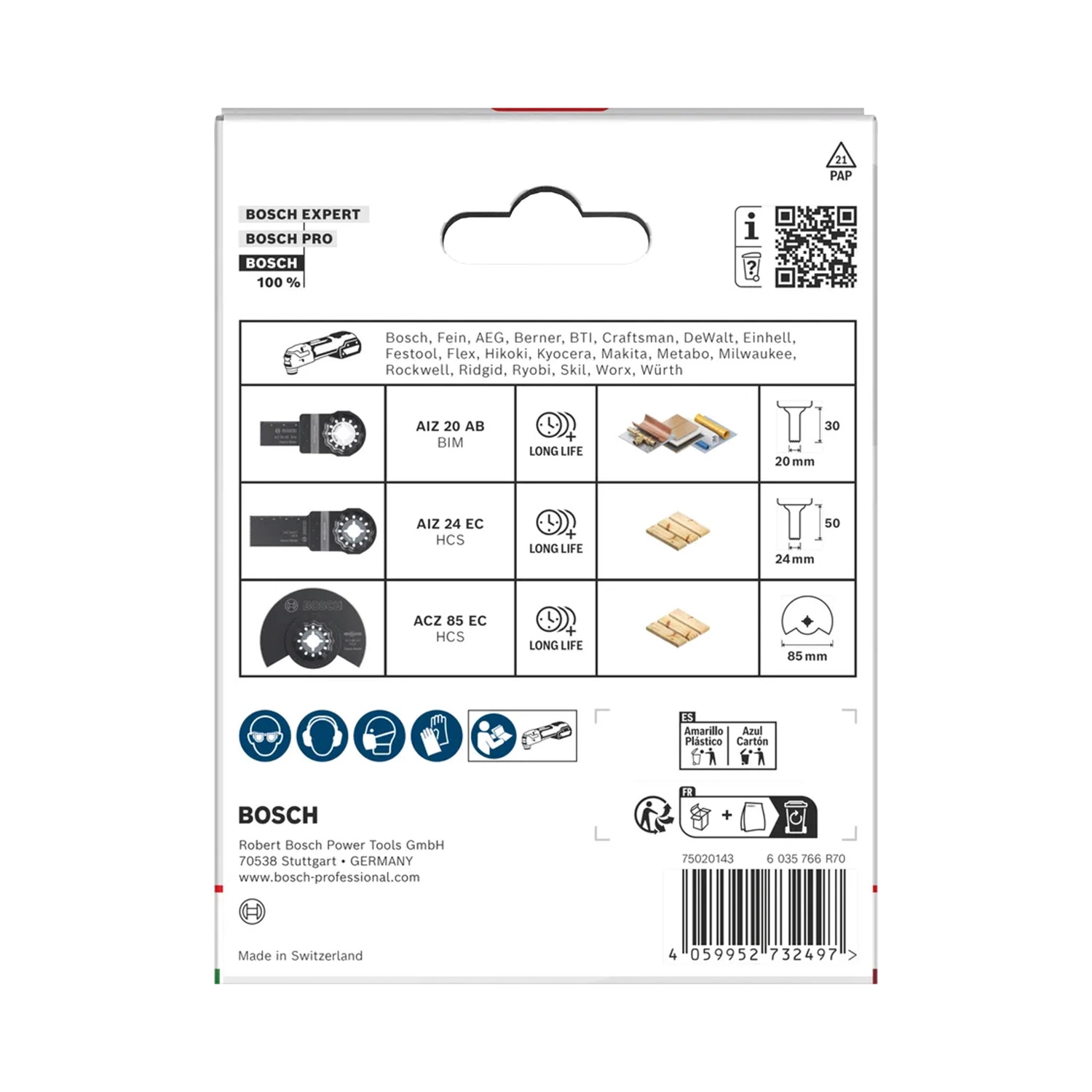 Bosch PRO Wood and Soft Metal 3-delige zaagbladenset-image