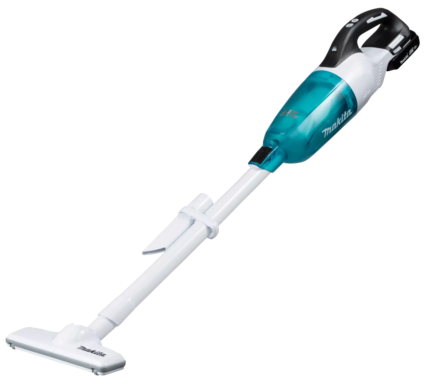 Makita DCL281SYWX - Aspirateur balai sans-fil - 18 V Li-ion - Kit (1,5h) - Blanc - Brushless-image