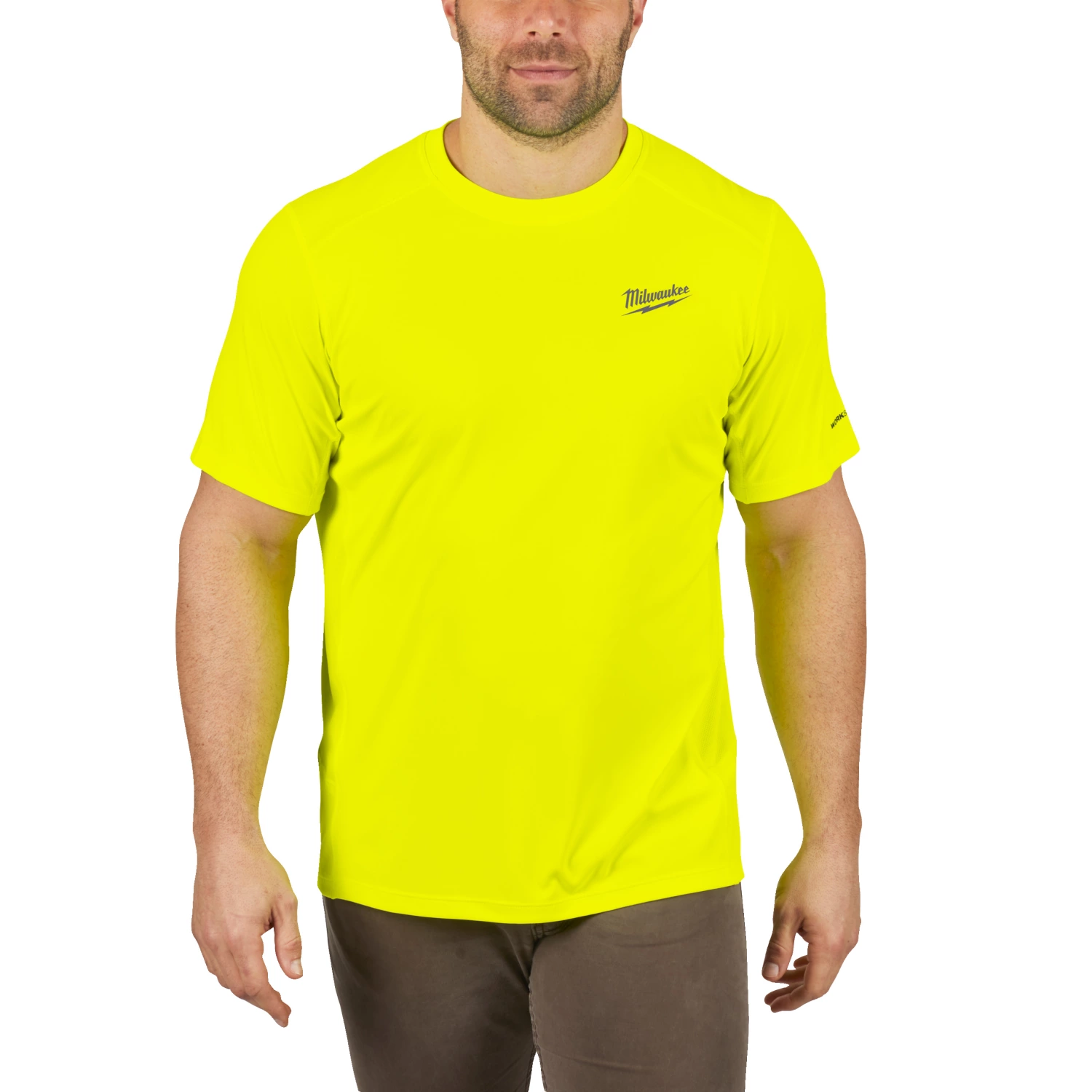 Milwaukee WORKSKIN performance shirt met korte mouwen voor warm weer - geel - XXL-image
