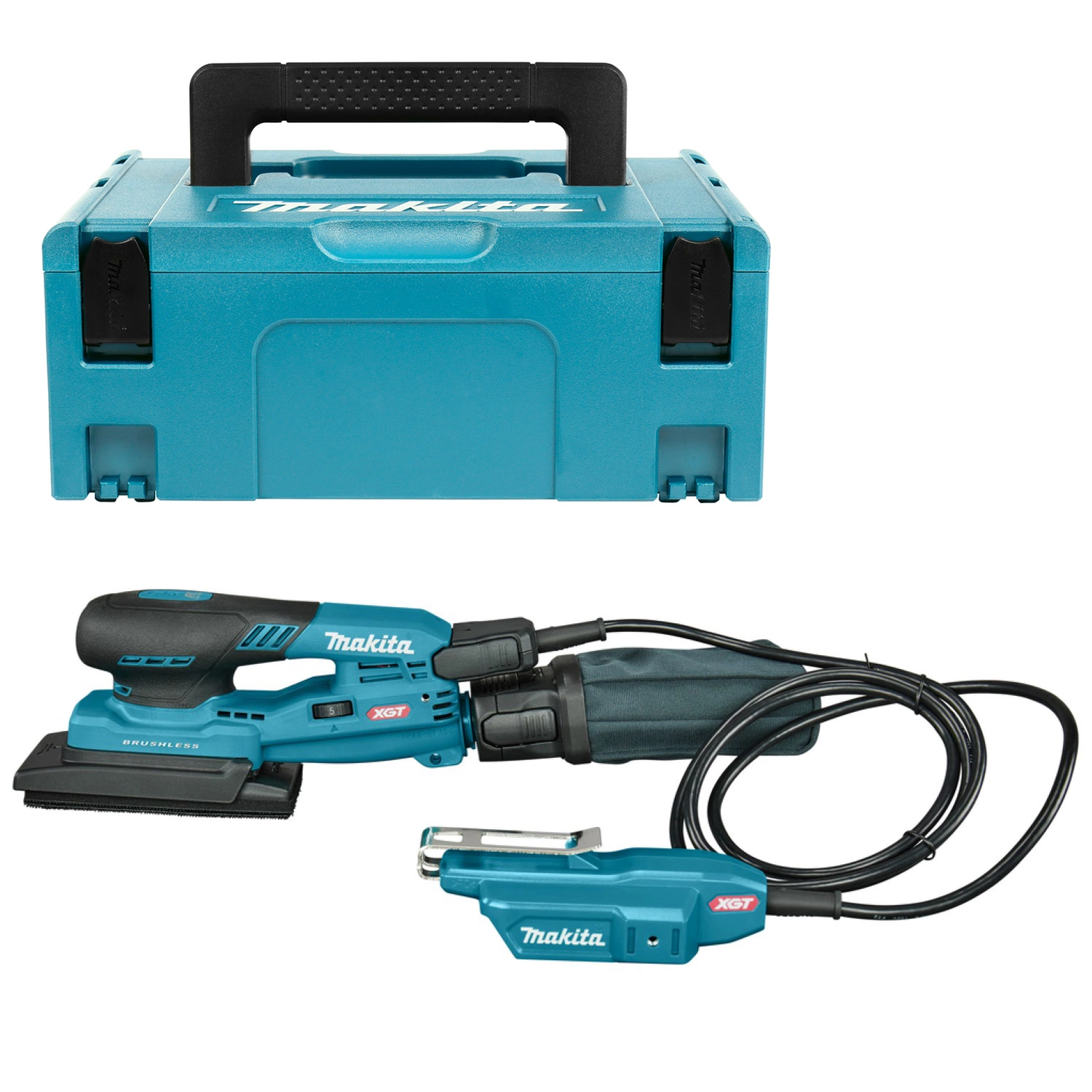 Makita BO005CGZJNL XGT 40V Li-ion accu Handpalm vlakschuurmachine in Mbox - 80x130mm-image