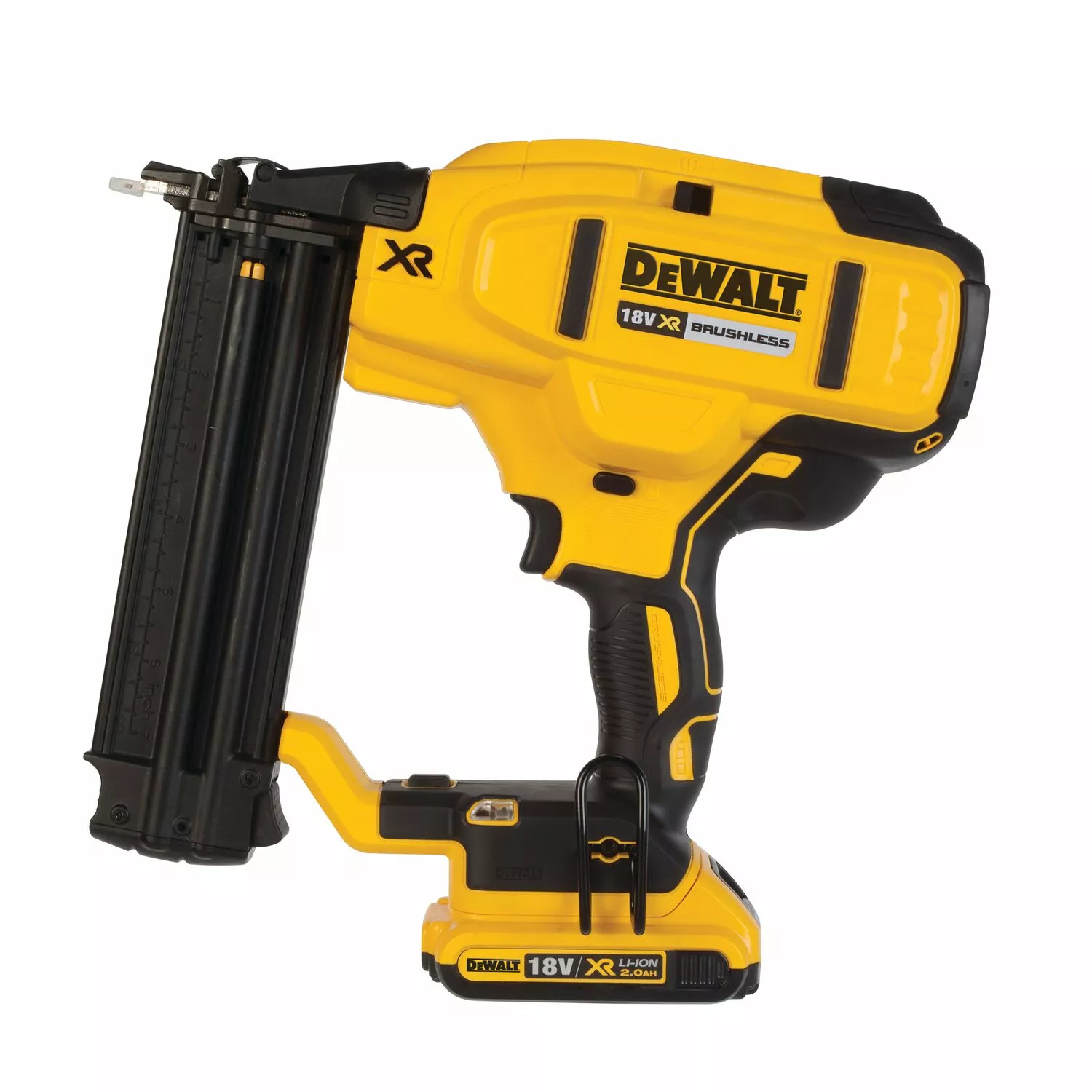 DeWALT DCN680D2-QW 18V Li-ion XR accu afwerktacker set (2x 2.0Ah) in TSTAK - 15-54mm - 18 Gauge - koolborstelloos-image