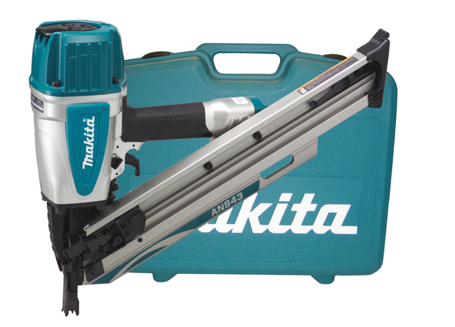 Makita AN943K Agrafeuse pneumatique pour clous de construction dans coffret - 50-90 mm - 8,5 bar-image